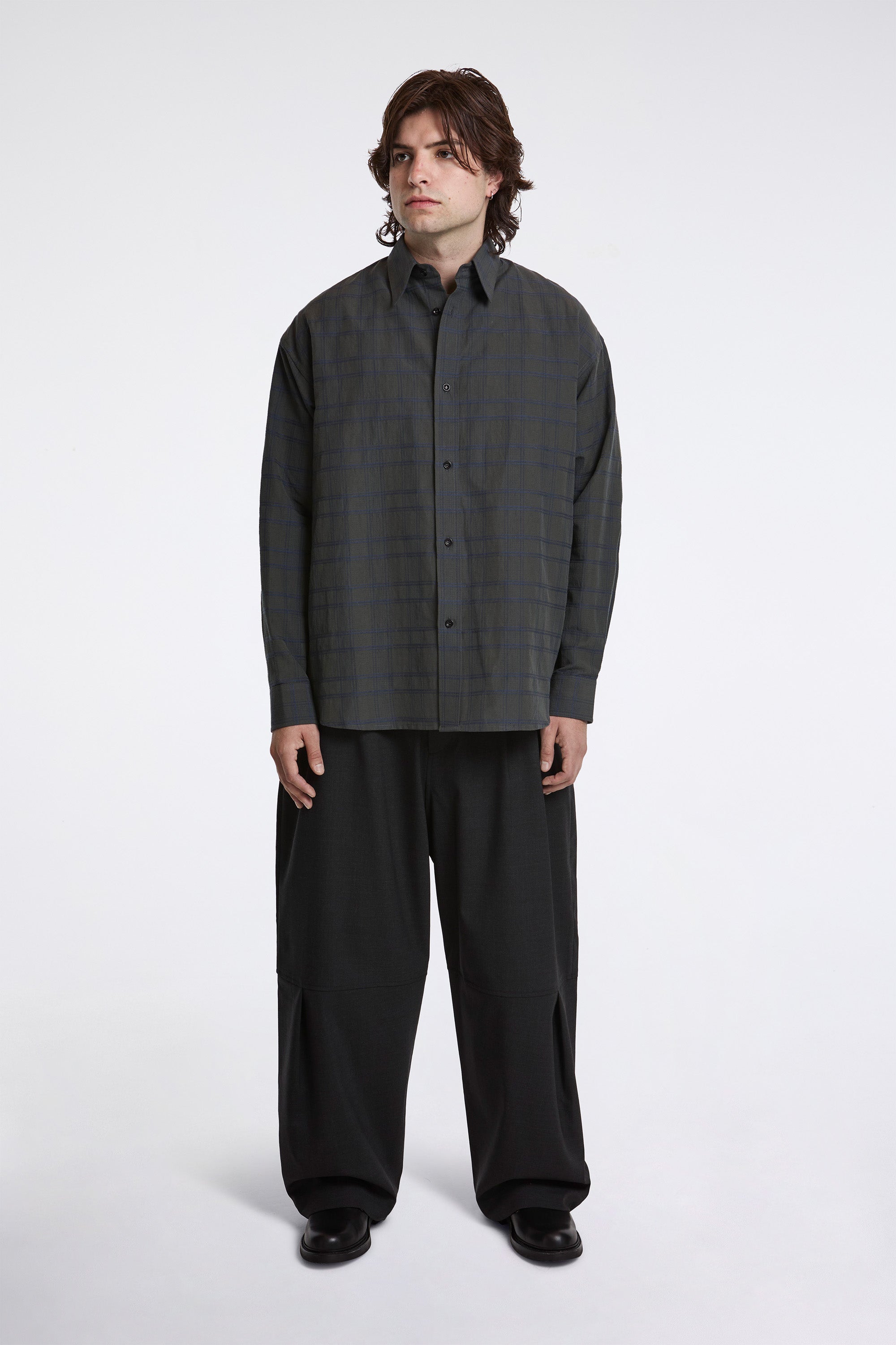 Chisholm Shirt Grey/Yellow Check