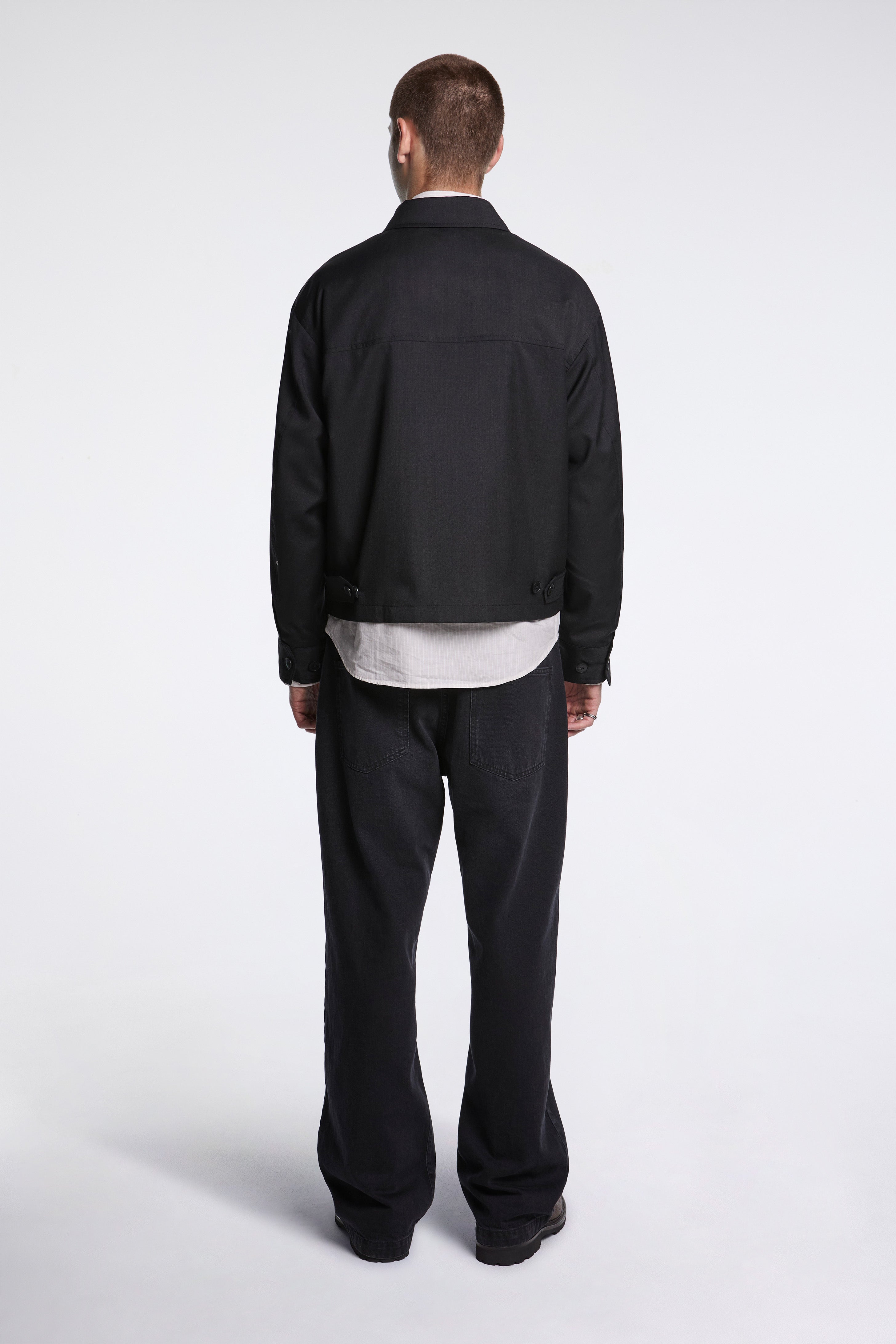 Straight Cut Jeans Faded Black