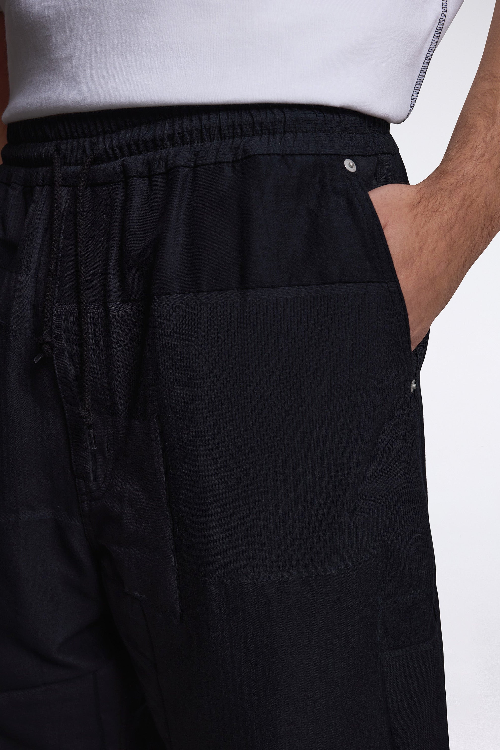 Patchwork Shorts Navy