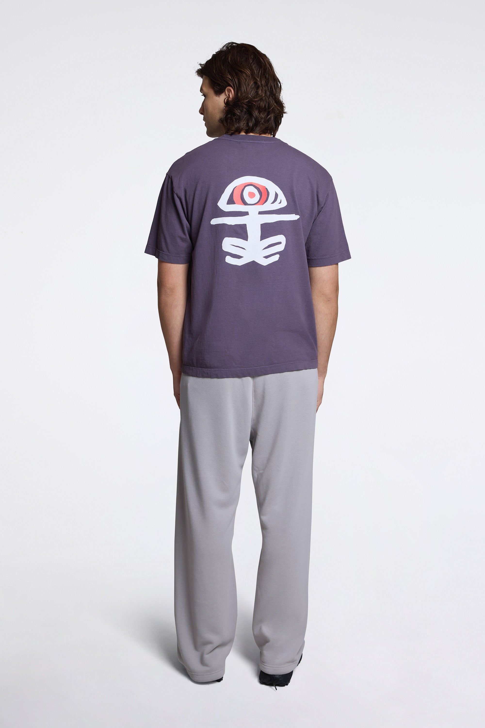 California Cotton Tee Log Off Vintage Plum