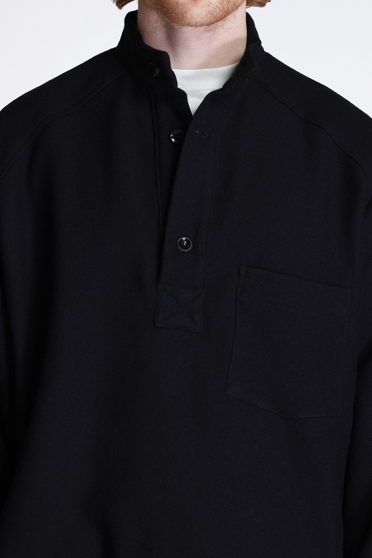 Work Smock Wool Serge Black