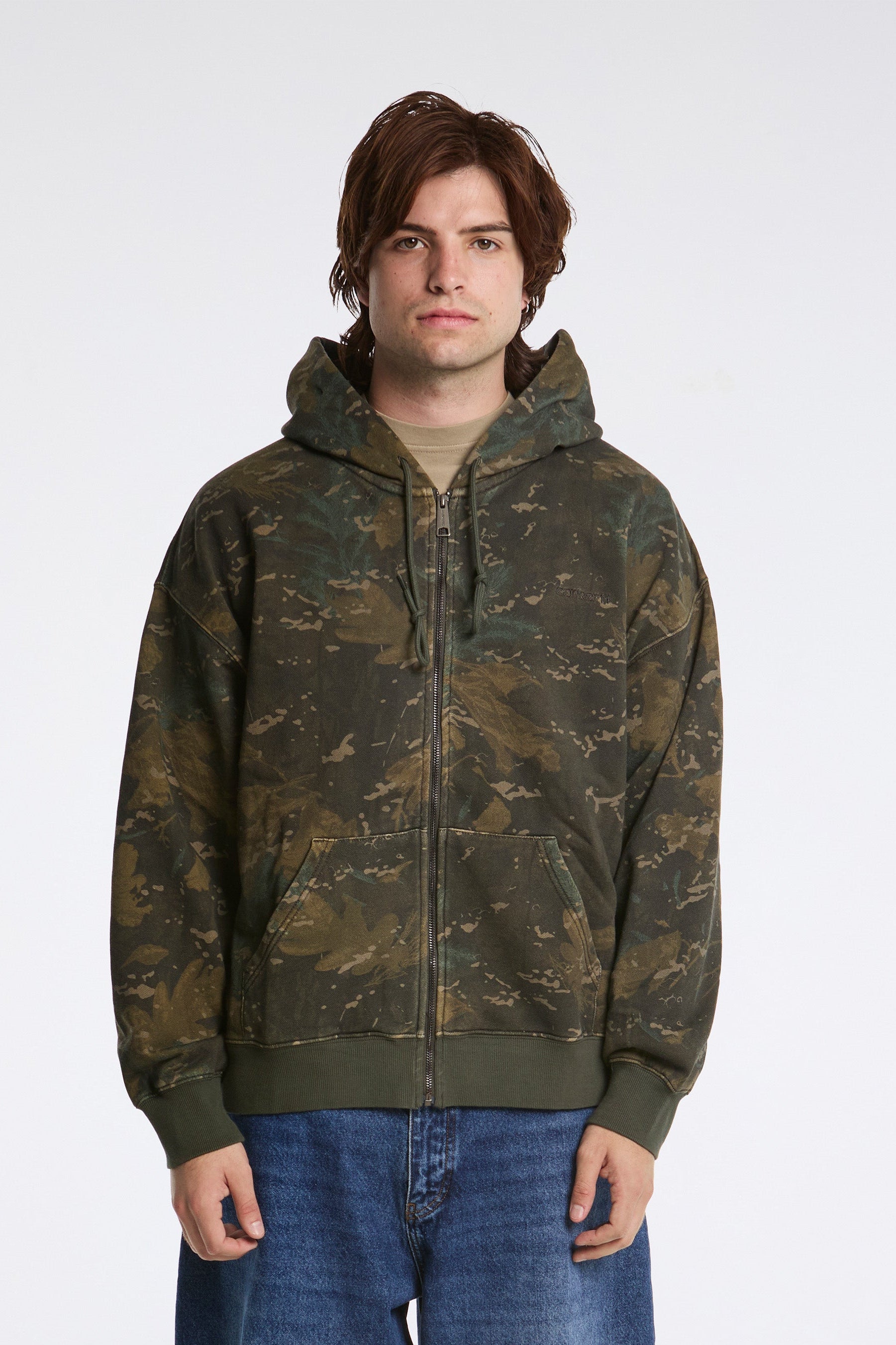 Hooded Benton Sweat Jacket Camo Combi