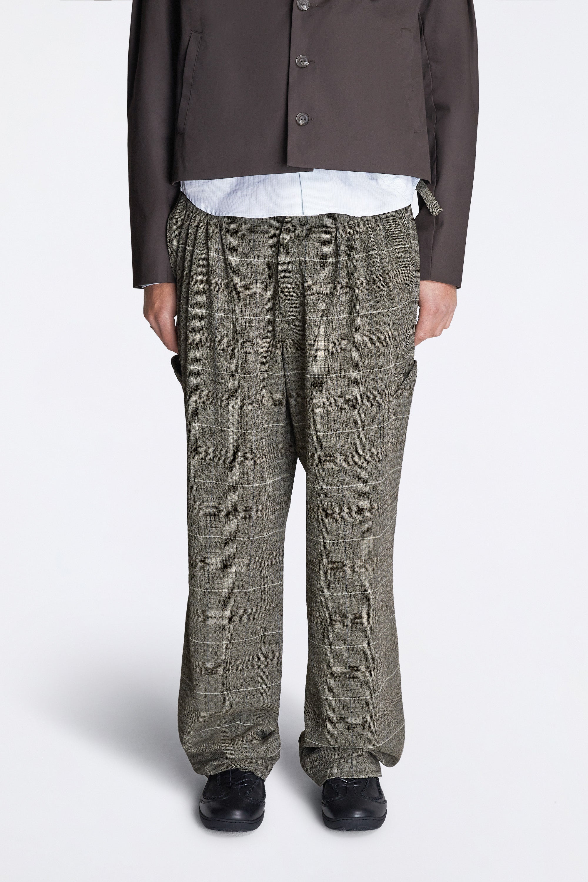 Andras Formal Trouser Taupe Check