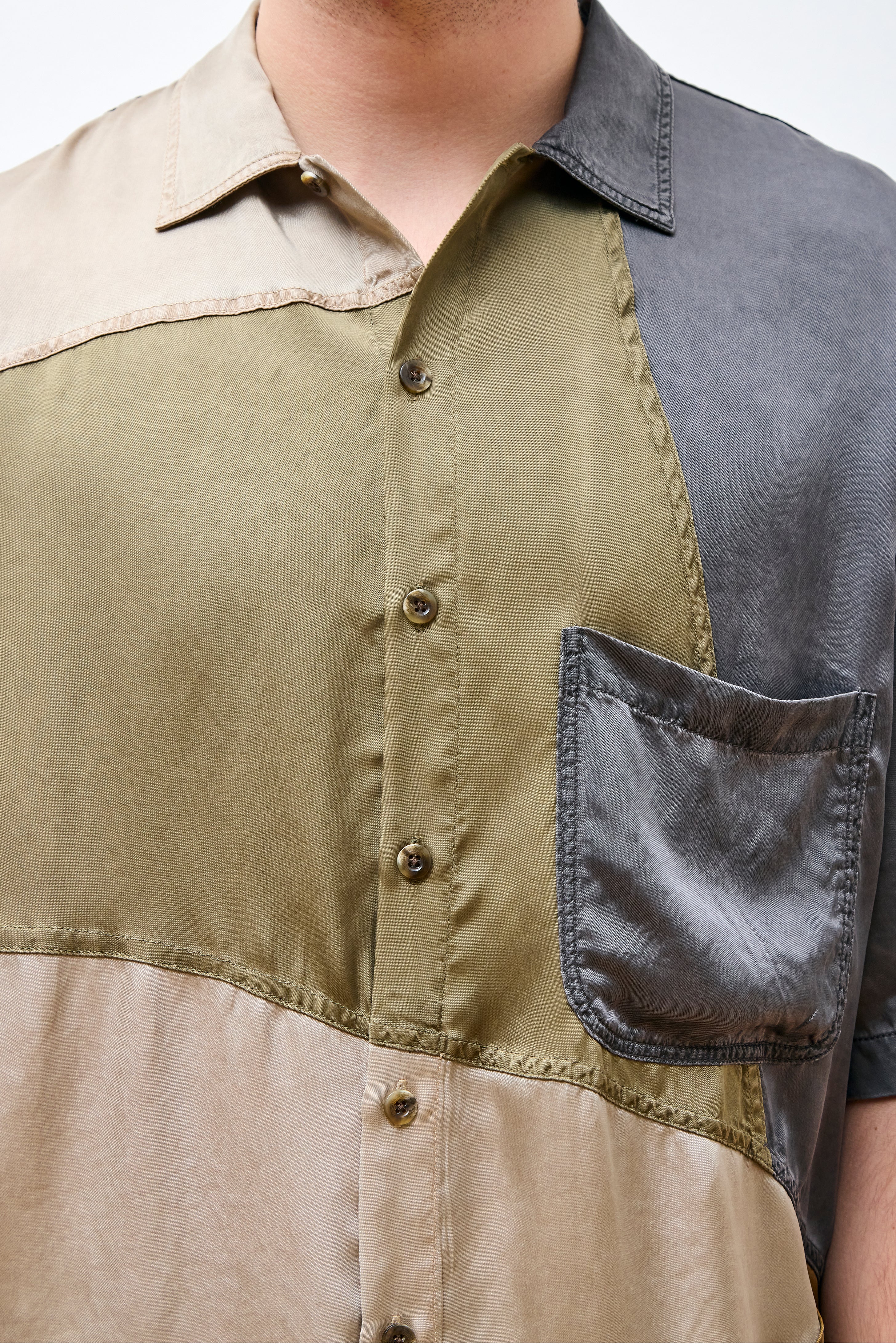 S/S Oversized Shirt Vintage Cupro Multi