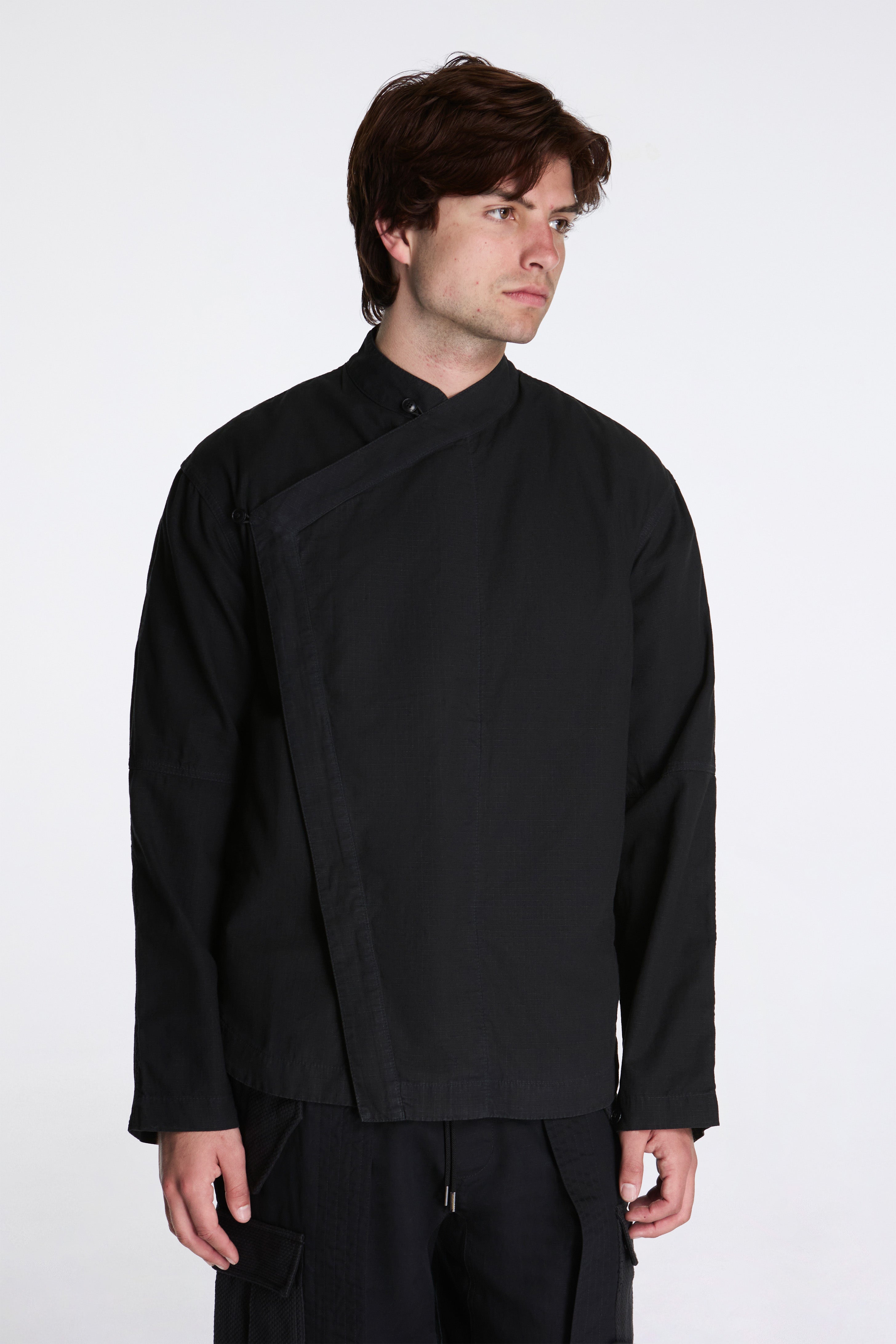 Asym Hanbok L/S Shirt Black