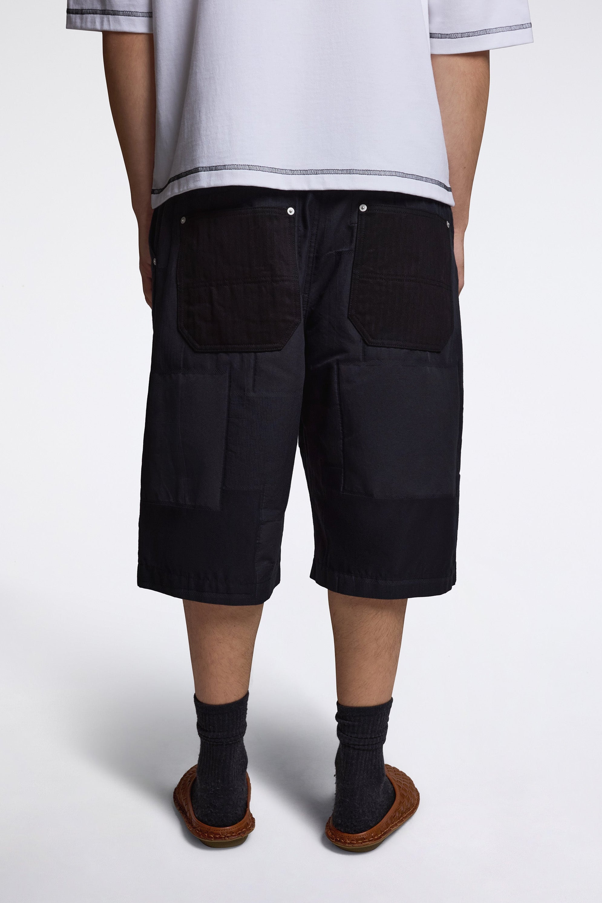 Patchwork Shorts Navy