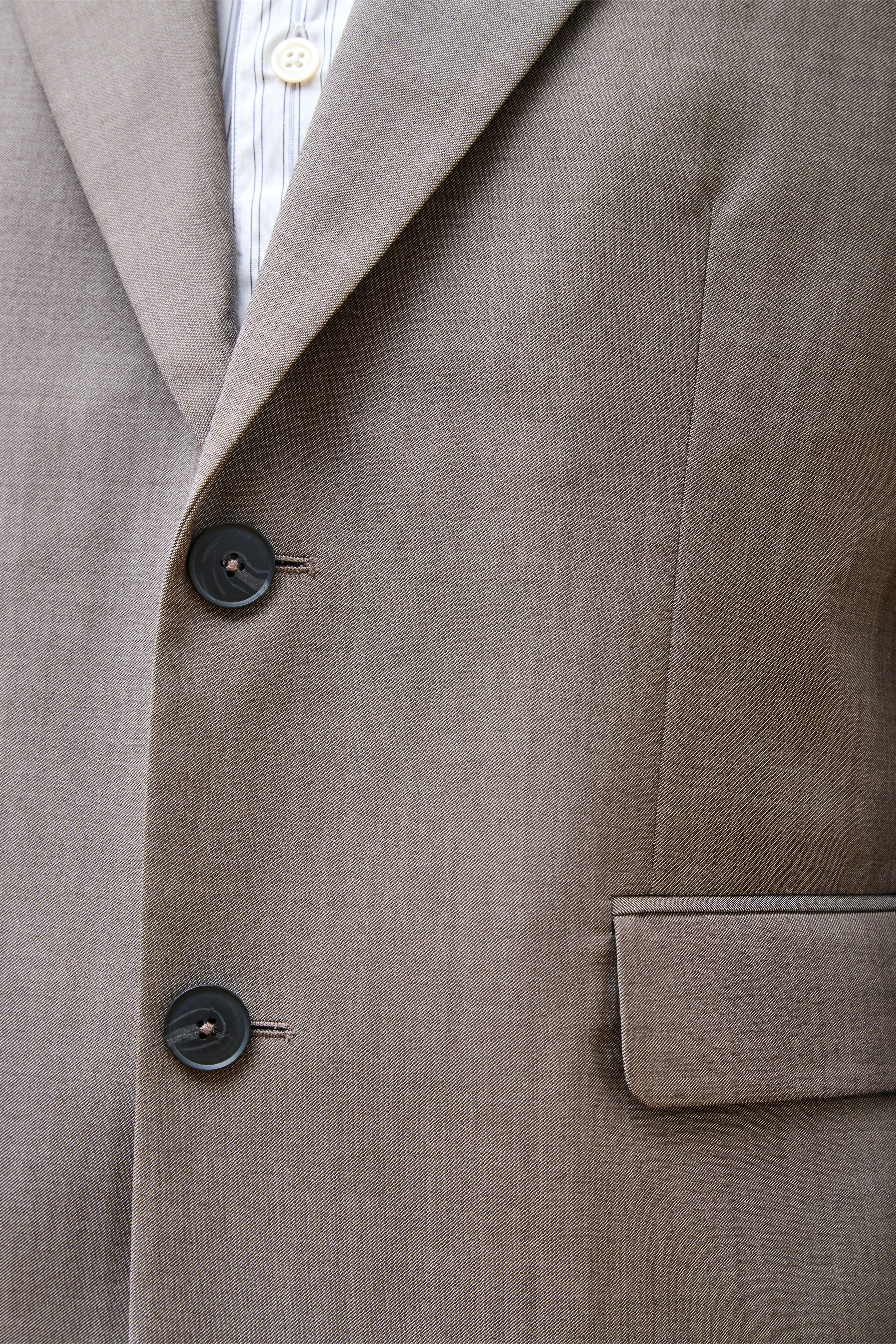 Single Breasted Blazer Taupe Wool