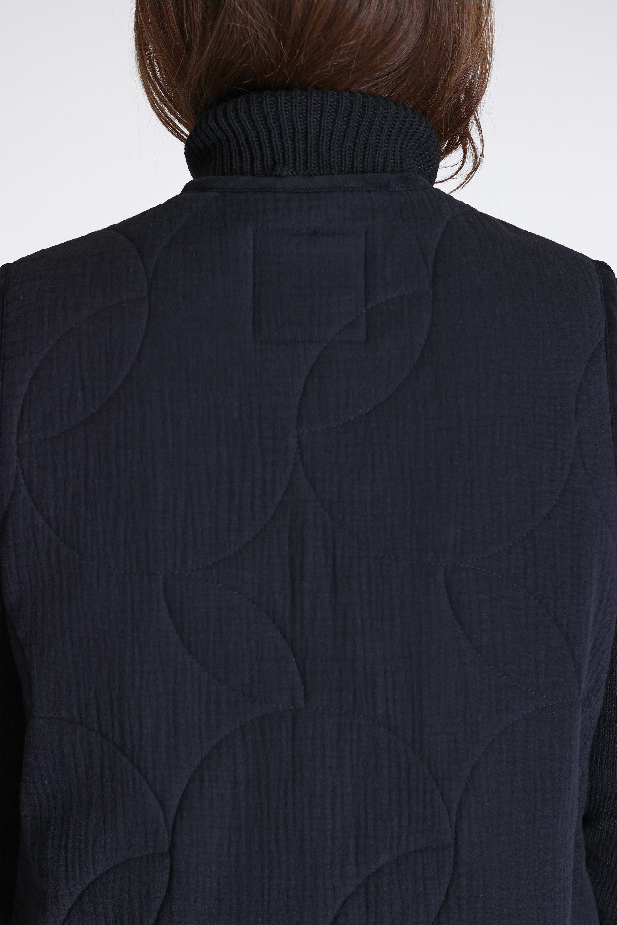 Cropped Thornham Gilet Womens Black