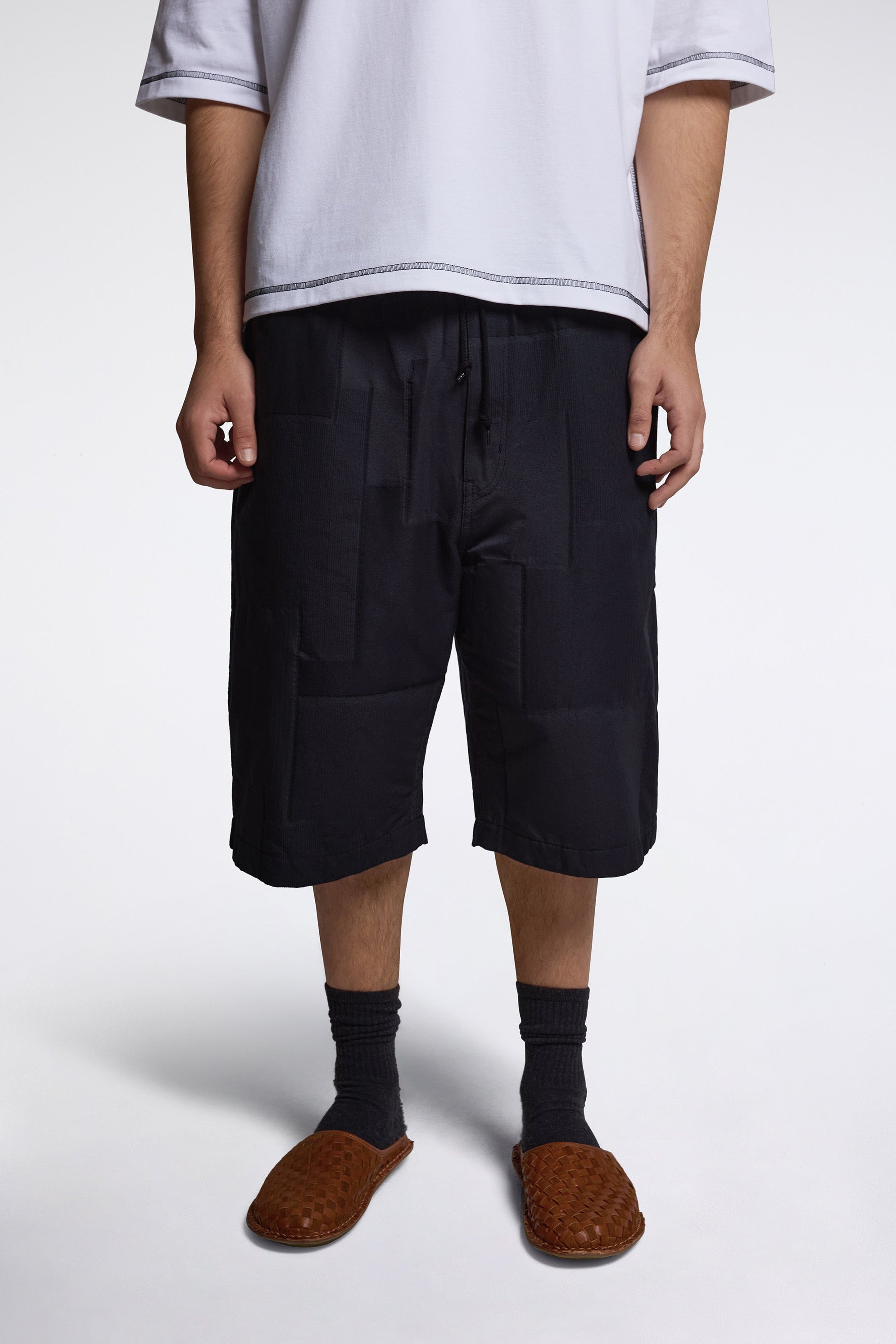 Patchwork Shorts Navy