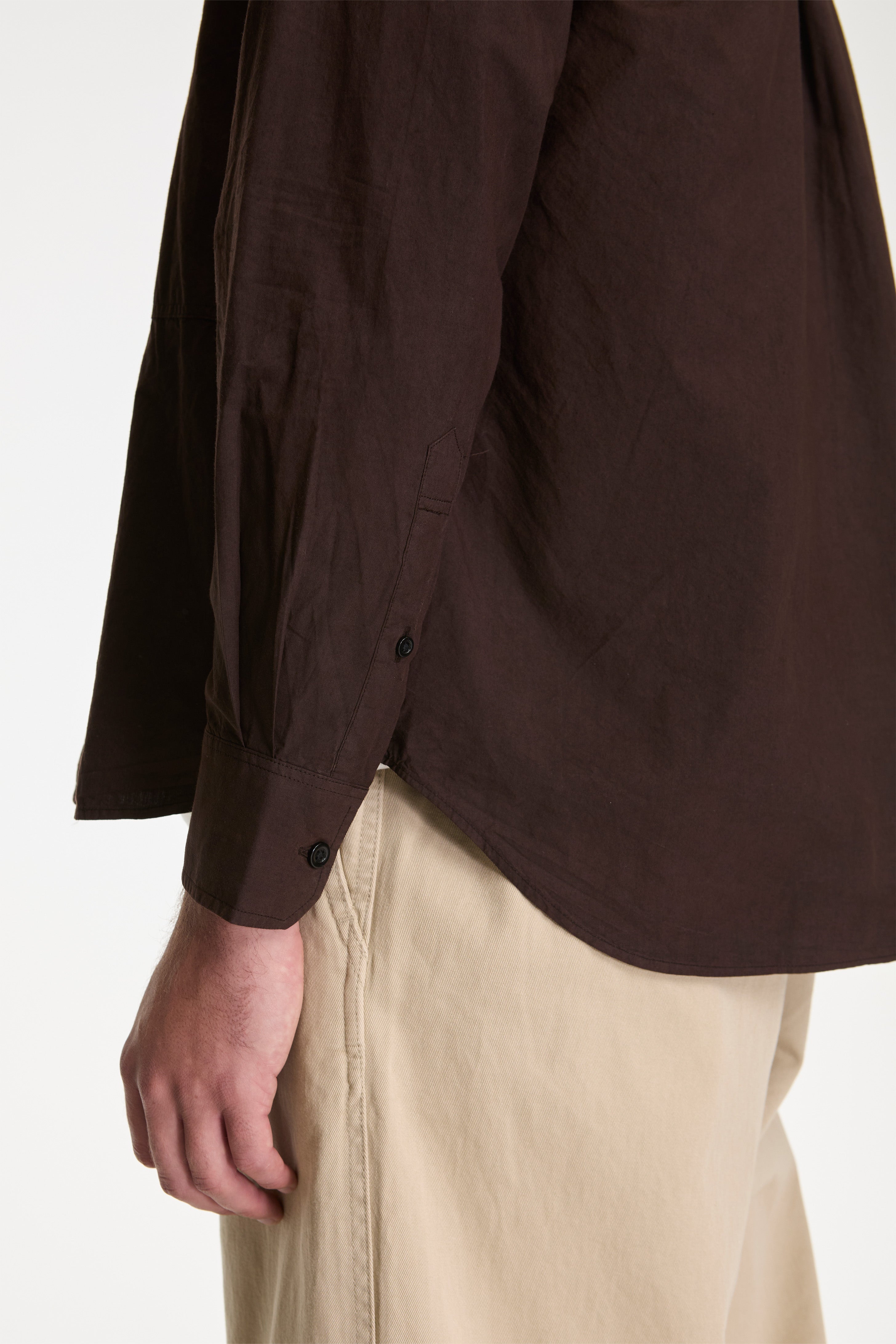 Ole Fatigue Cotton Tencel Shirt Espresso