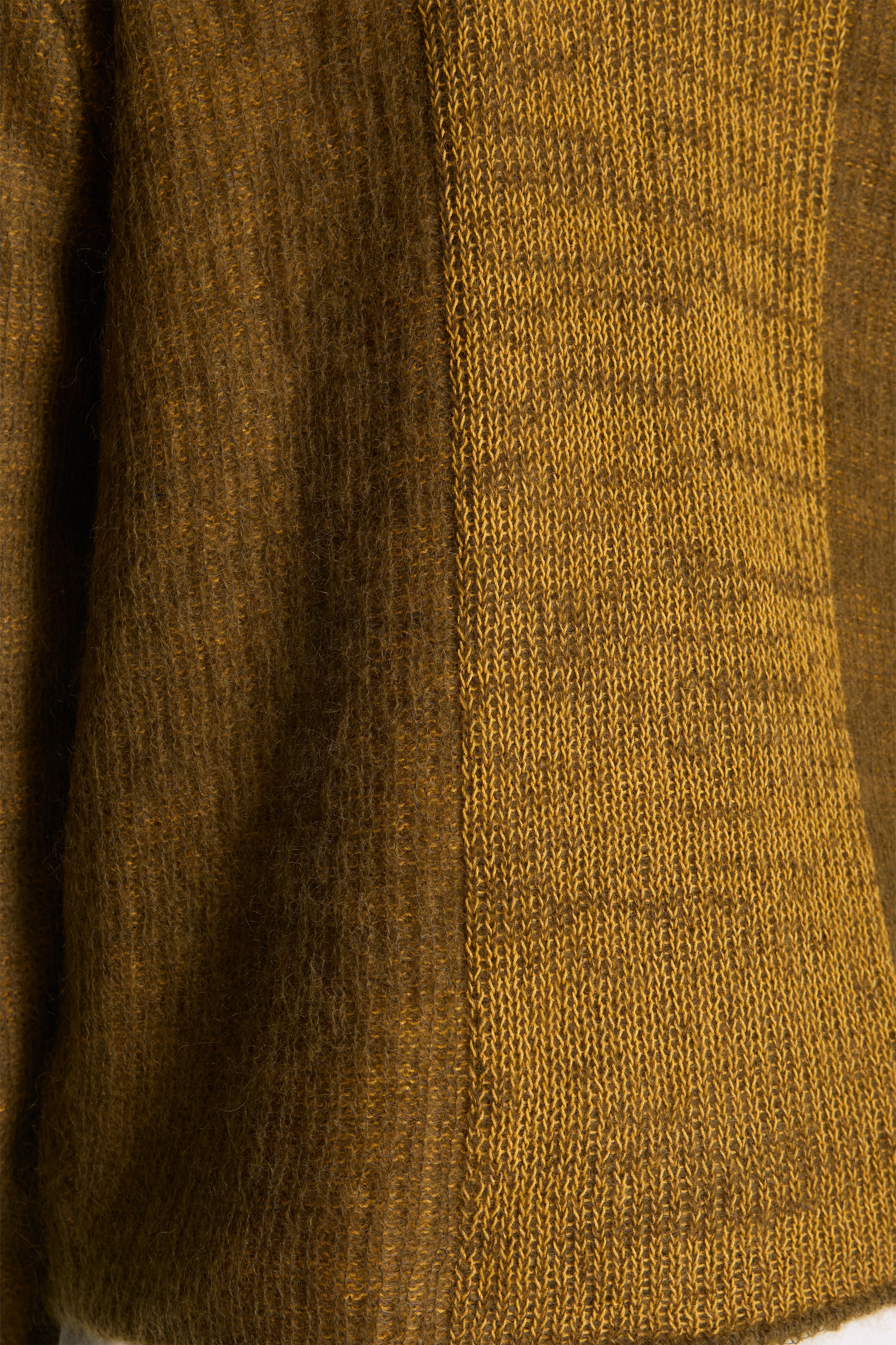 Tubolar Knit Crewneck Khaki/Yellow