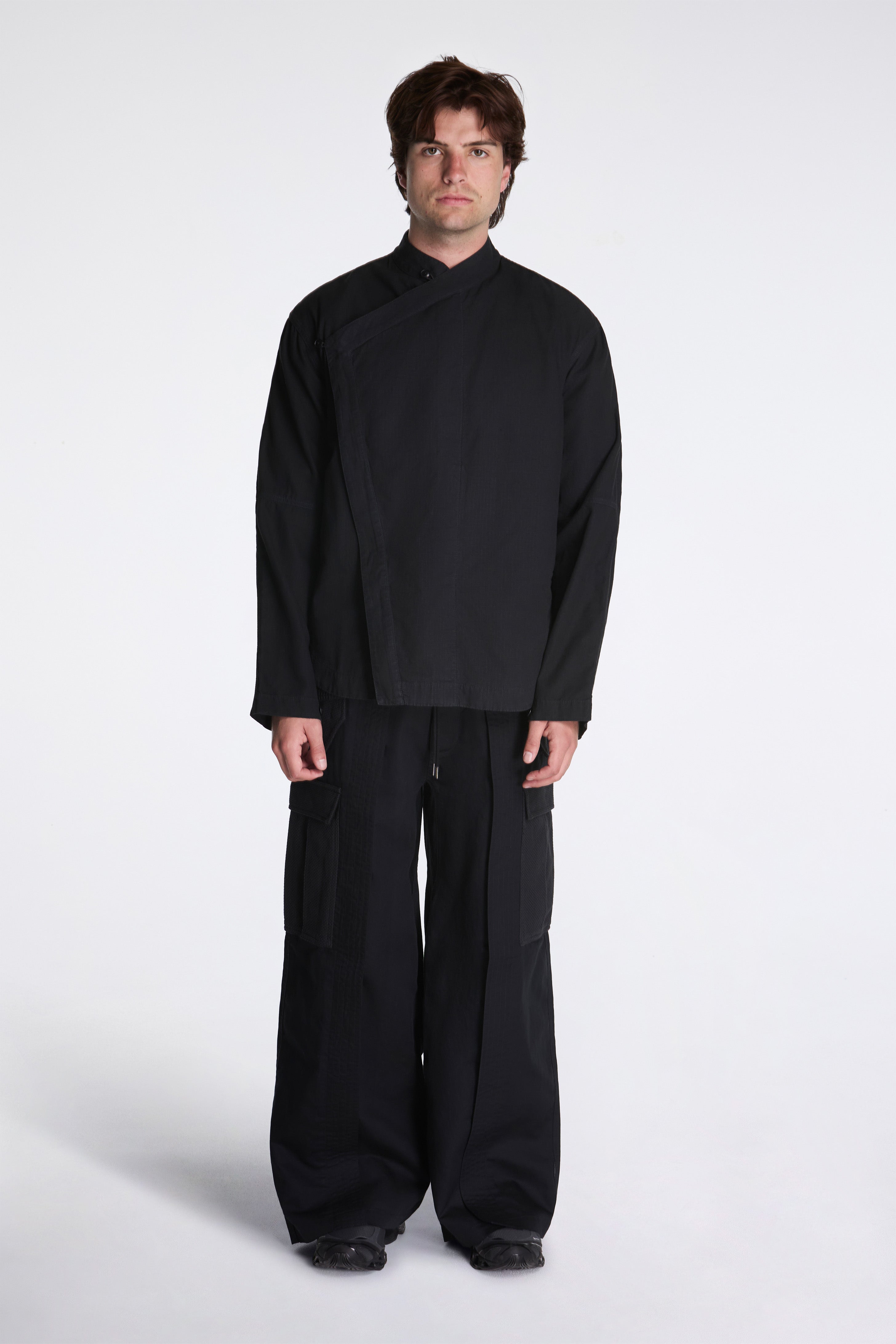 Asym Hanbok L/S Shirt Black