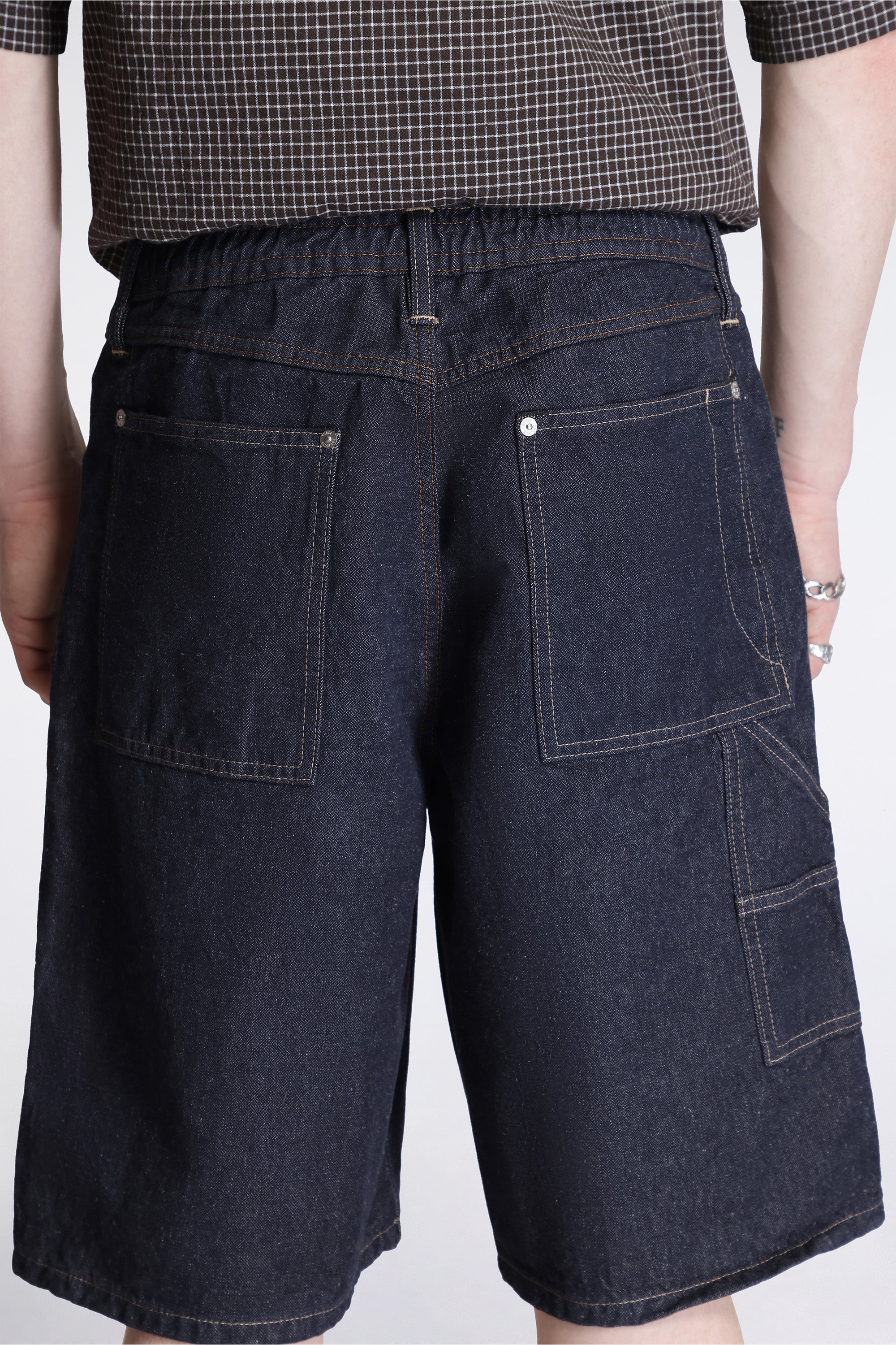 Nordtorp Broken Twill Cotton Linen Denim Short Indigo