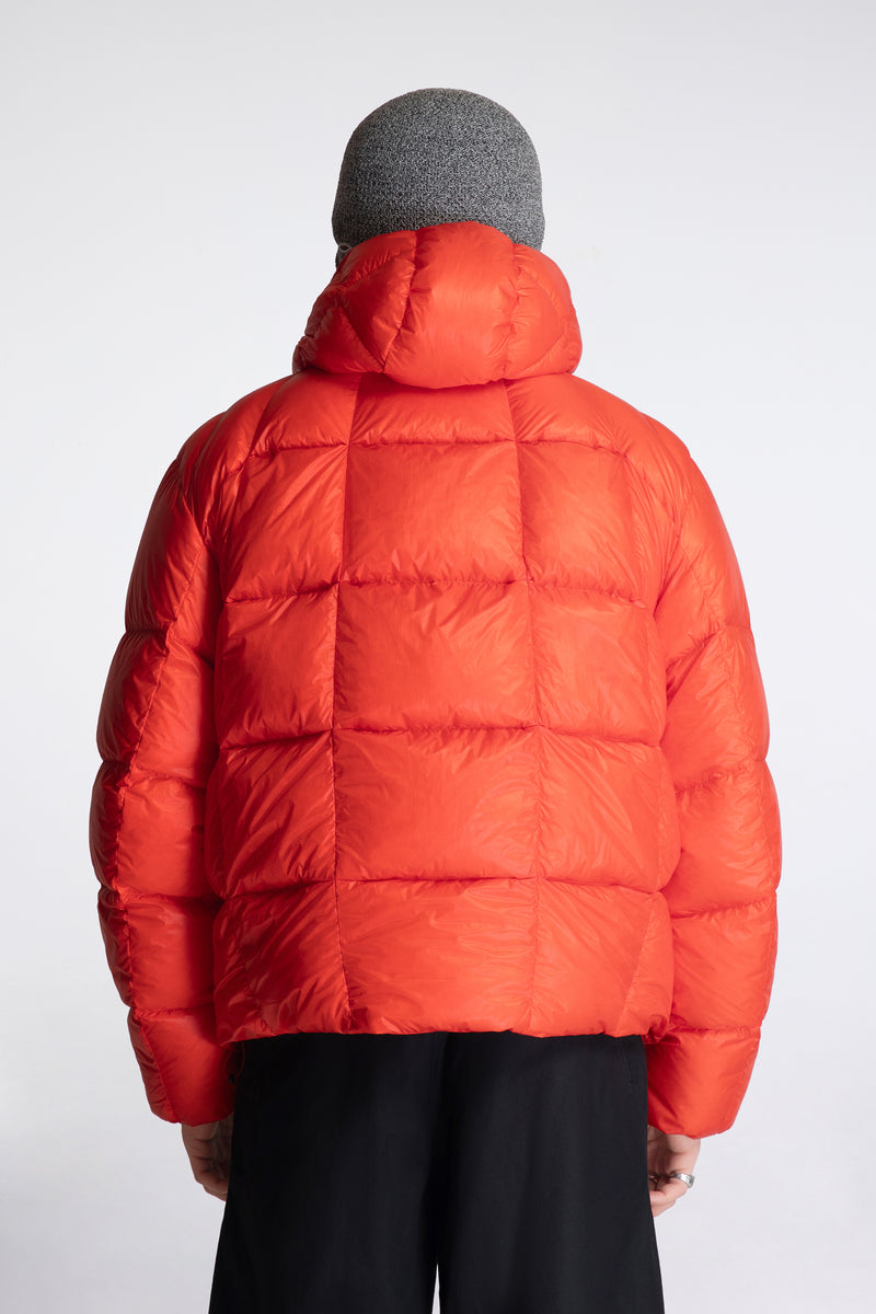 Three-Dimensional Down Parka Scarlet