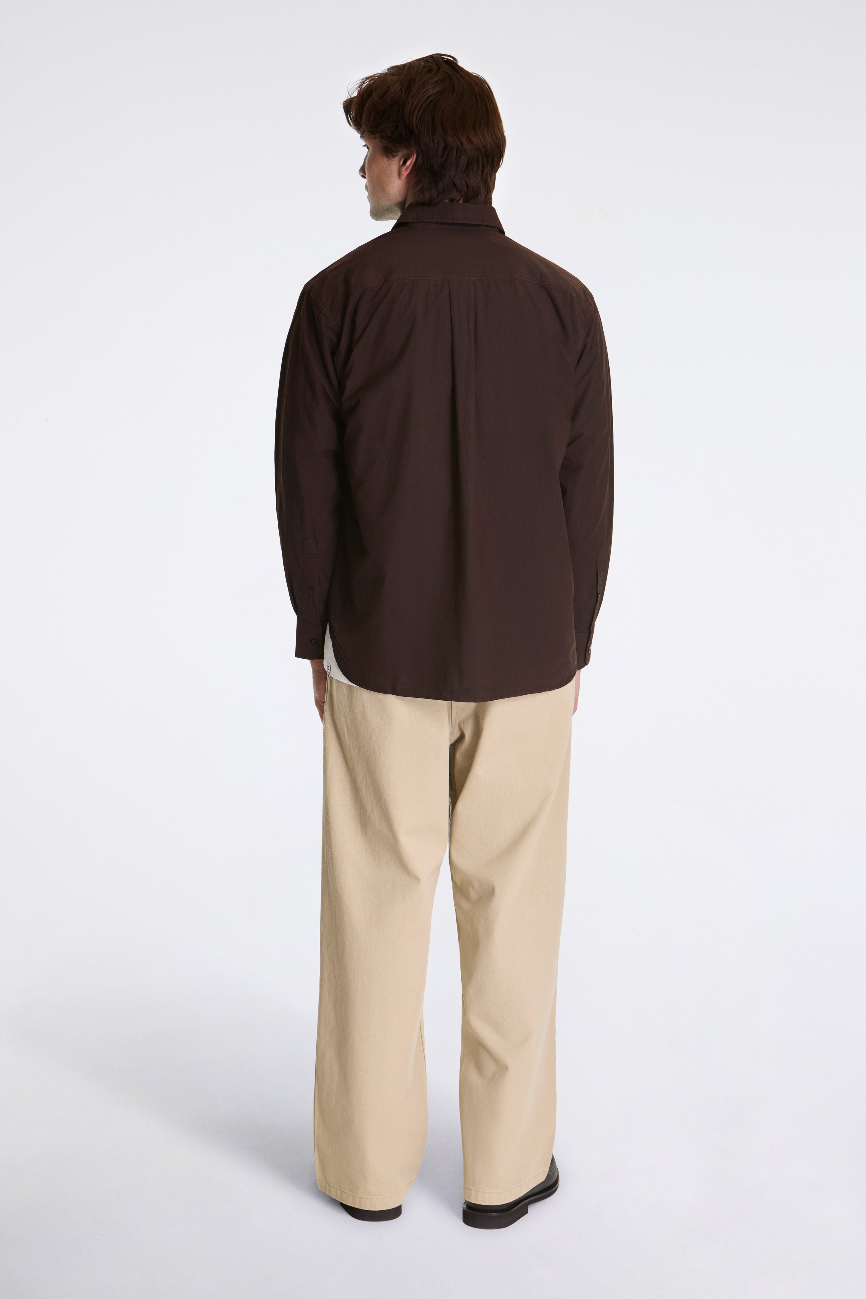 Ole Fatigue Cotton Tencel Shirt Espresso
