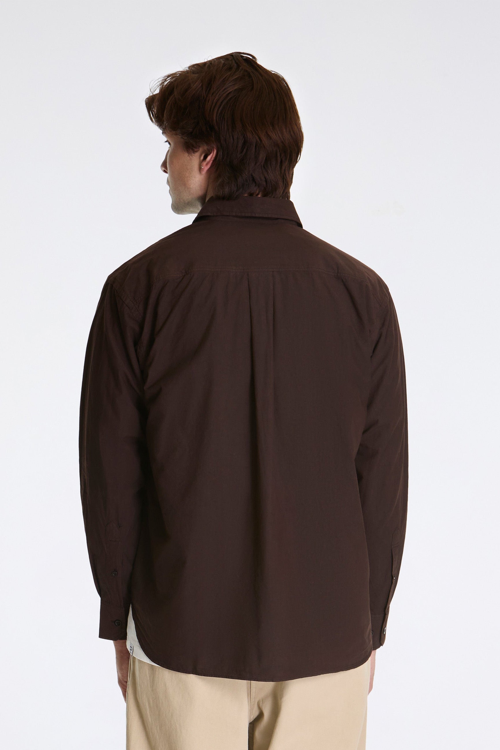 Ole Fatigue Cotton Tencel Shirt Espresso