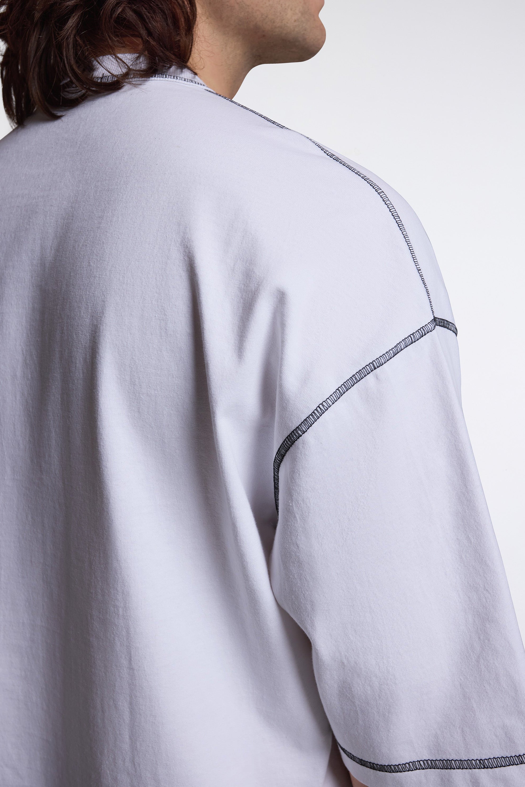 Contrast Stitch T-Shirt White