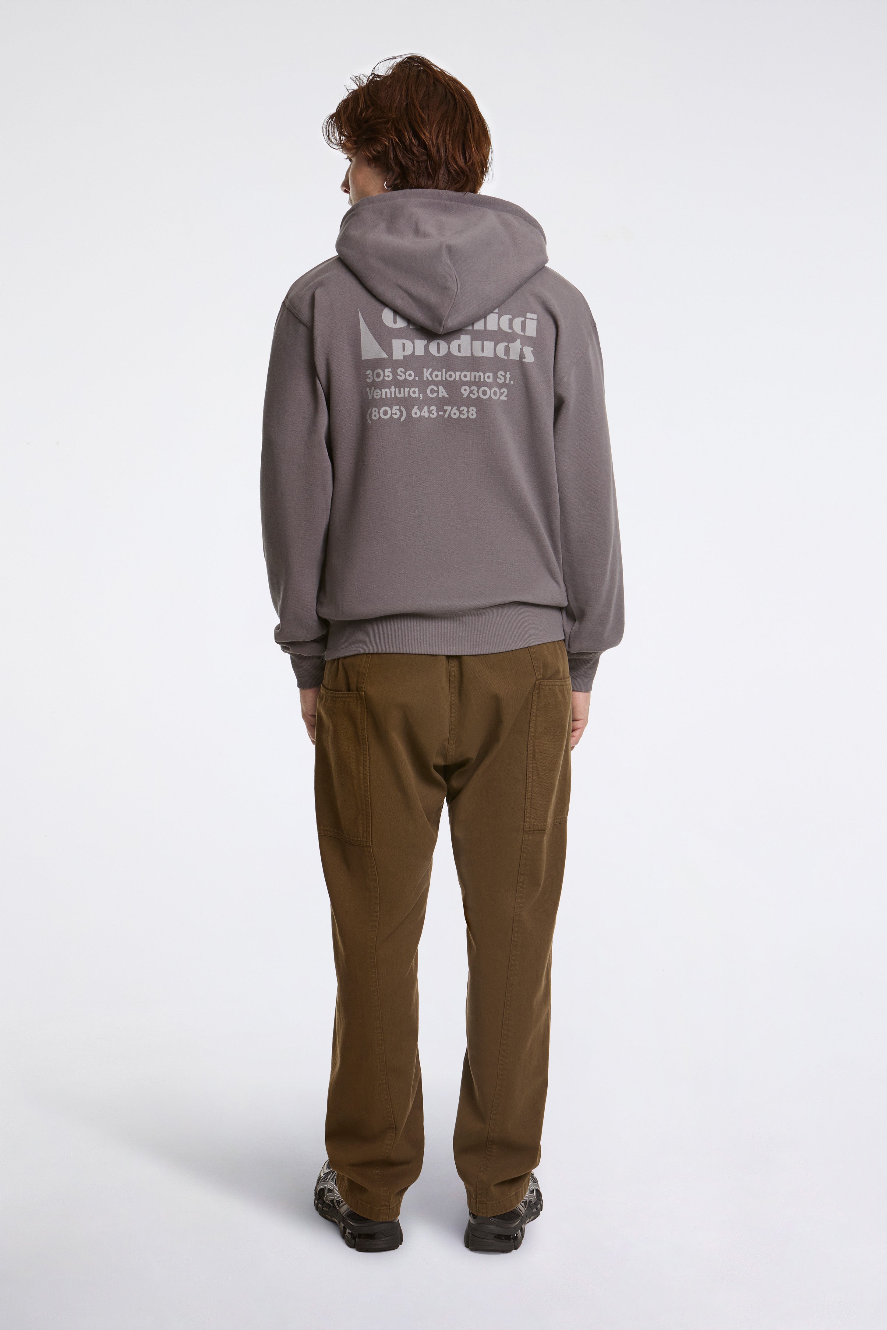 G-Sail Zip Hooded Sweatshirt Charcoal