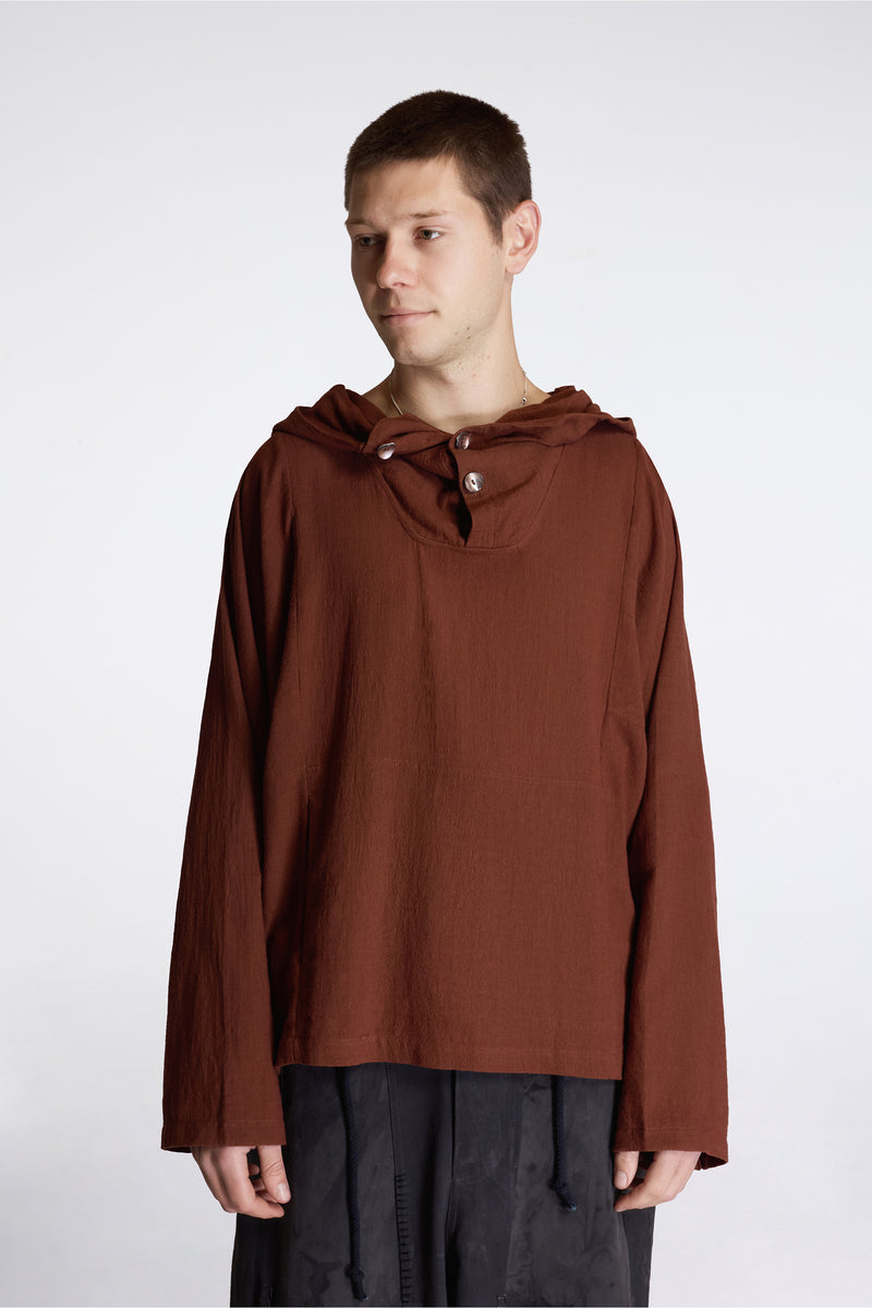 Fisherman Hoodie Brown