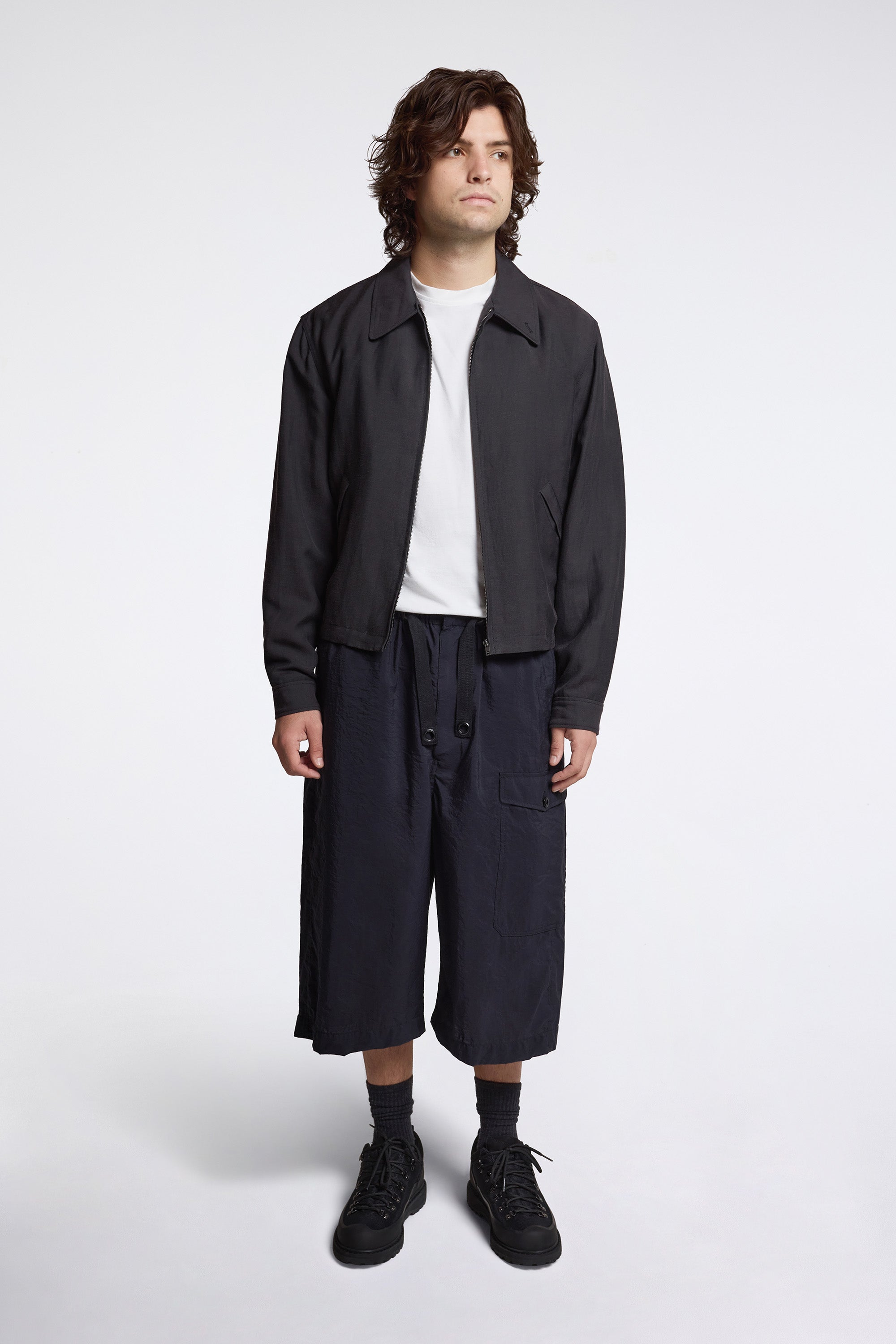 Short Blouson Ash Black