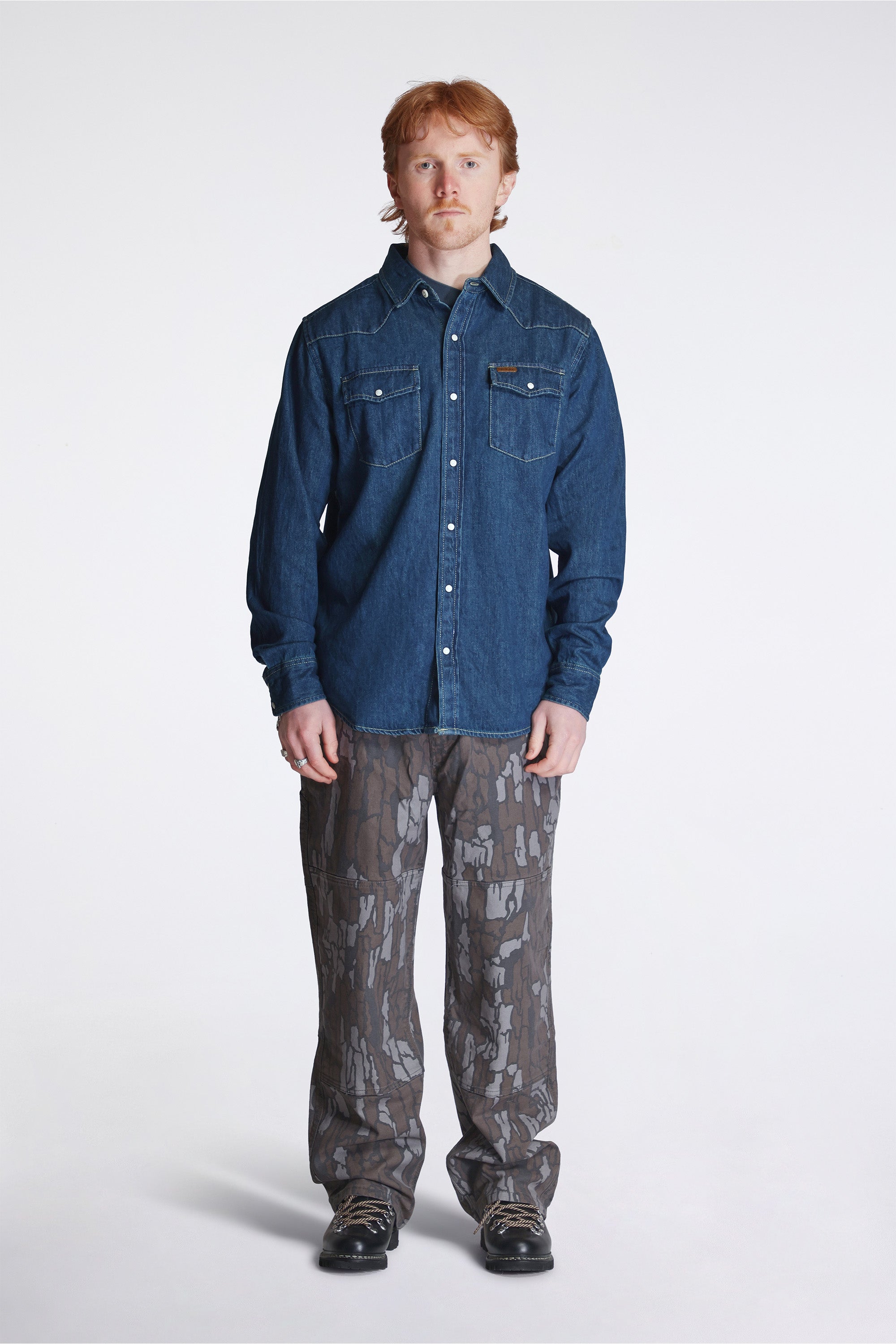 Mountain Shirt Denim Mens Dark Denim
