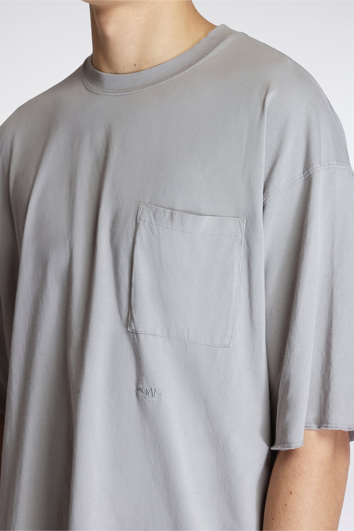 Ooal Pocket Tee Light Gray