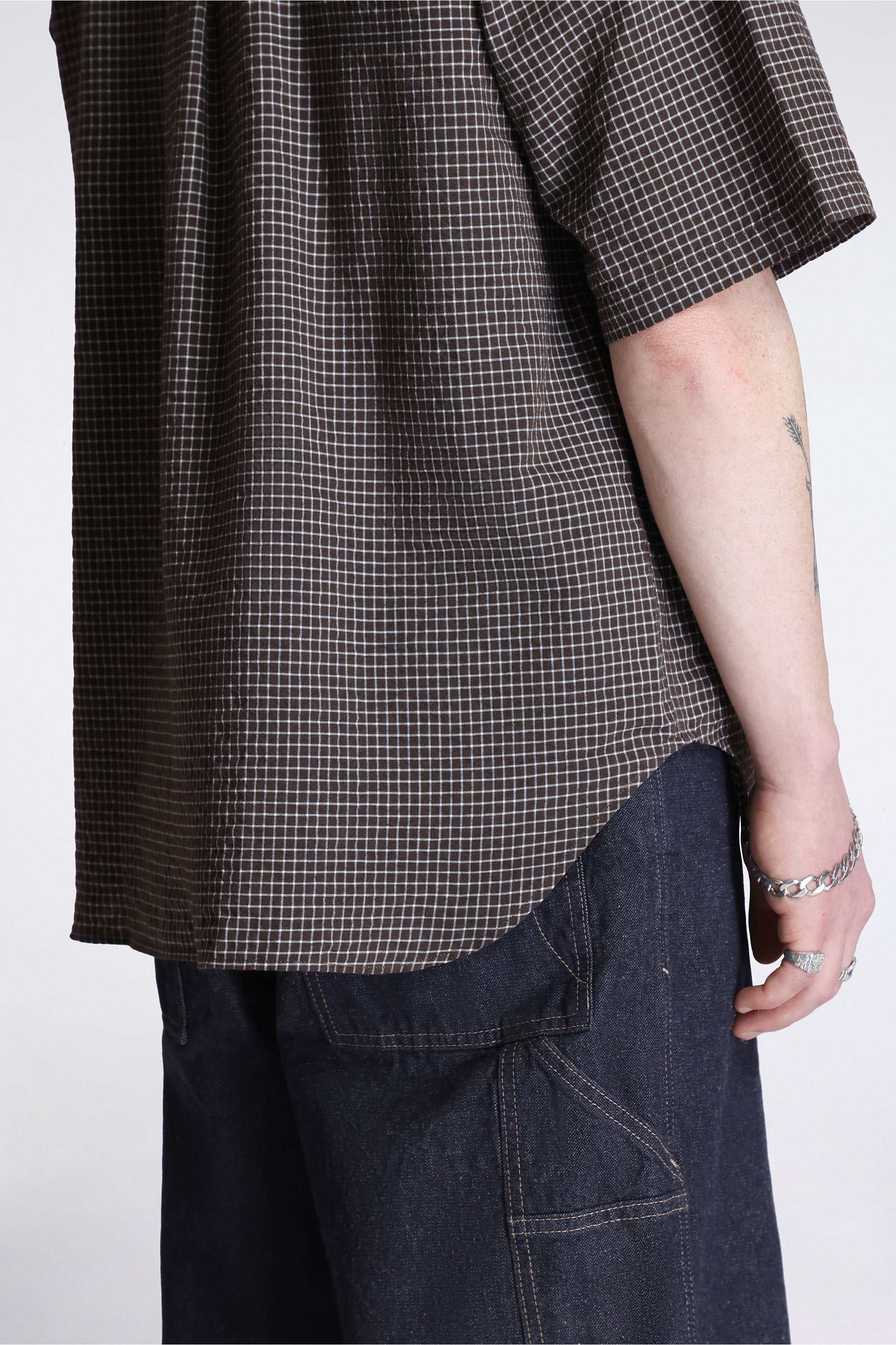 Espevik Oversized Check SS Shirt Taupe