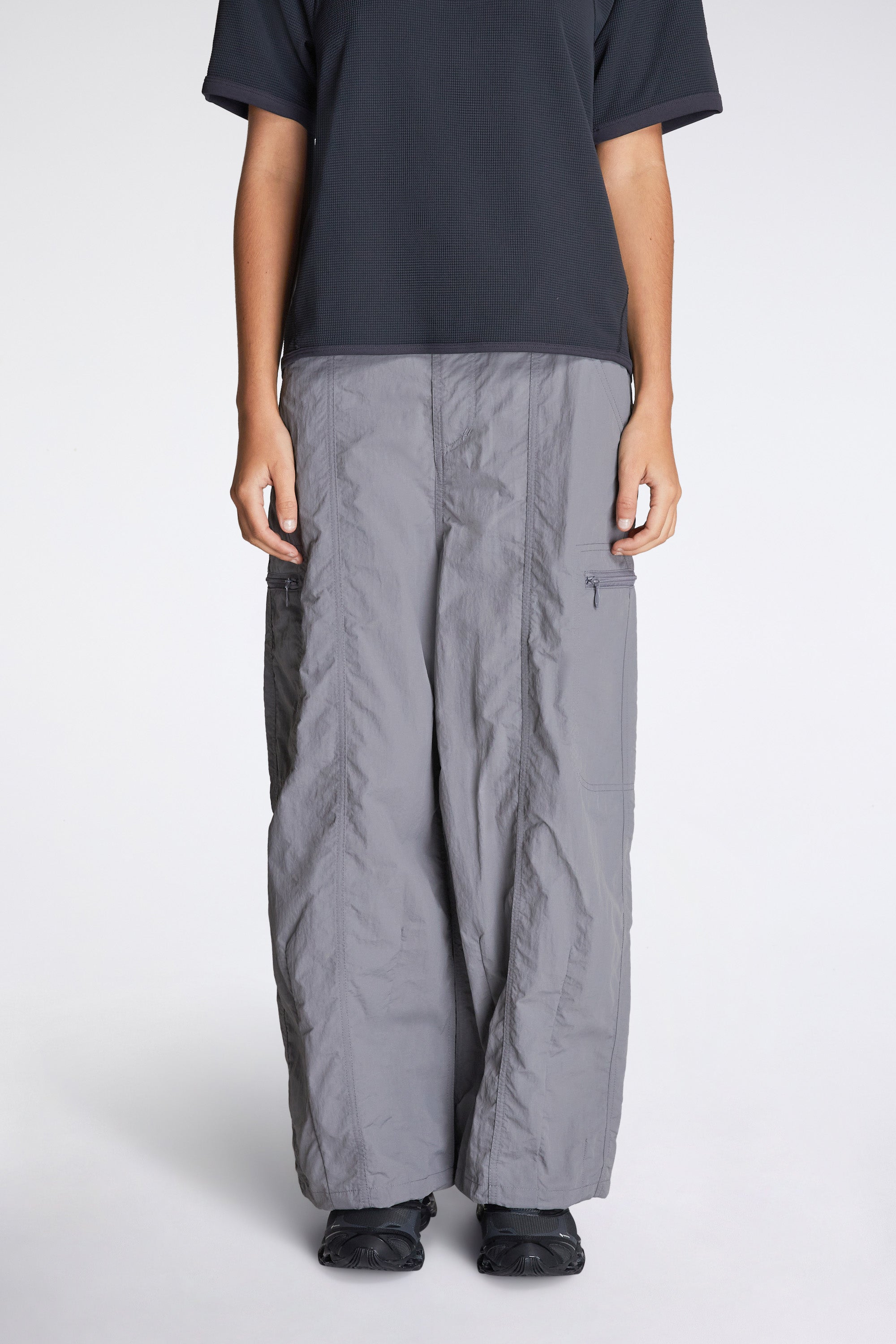 Nylon Balloon Pant Grey