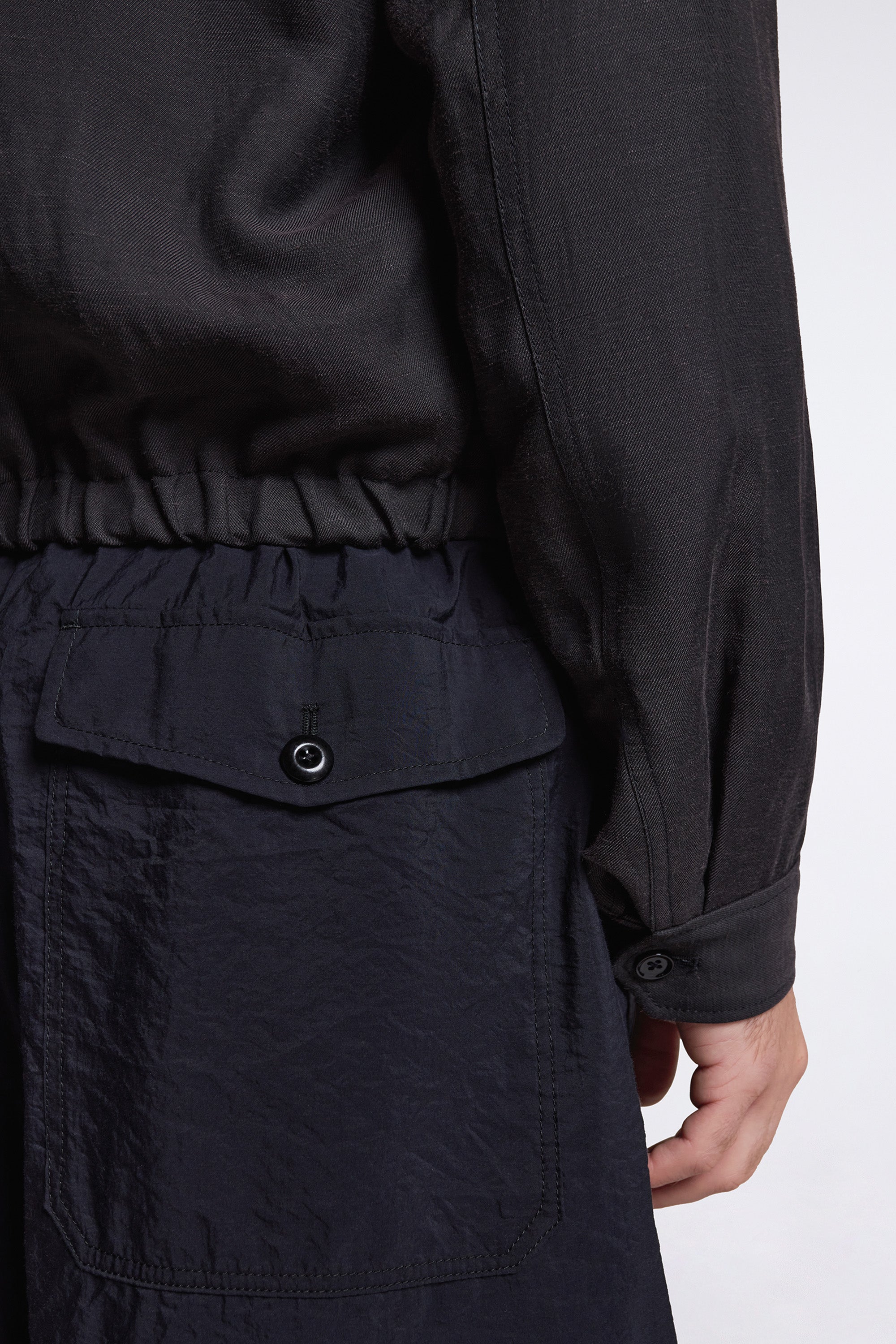 Short Blouson Ash Black