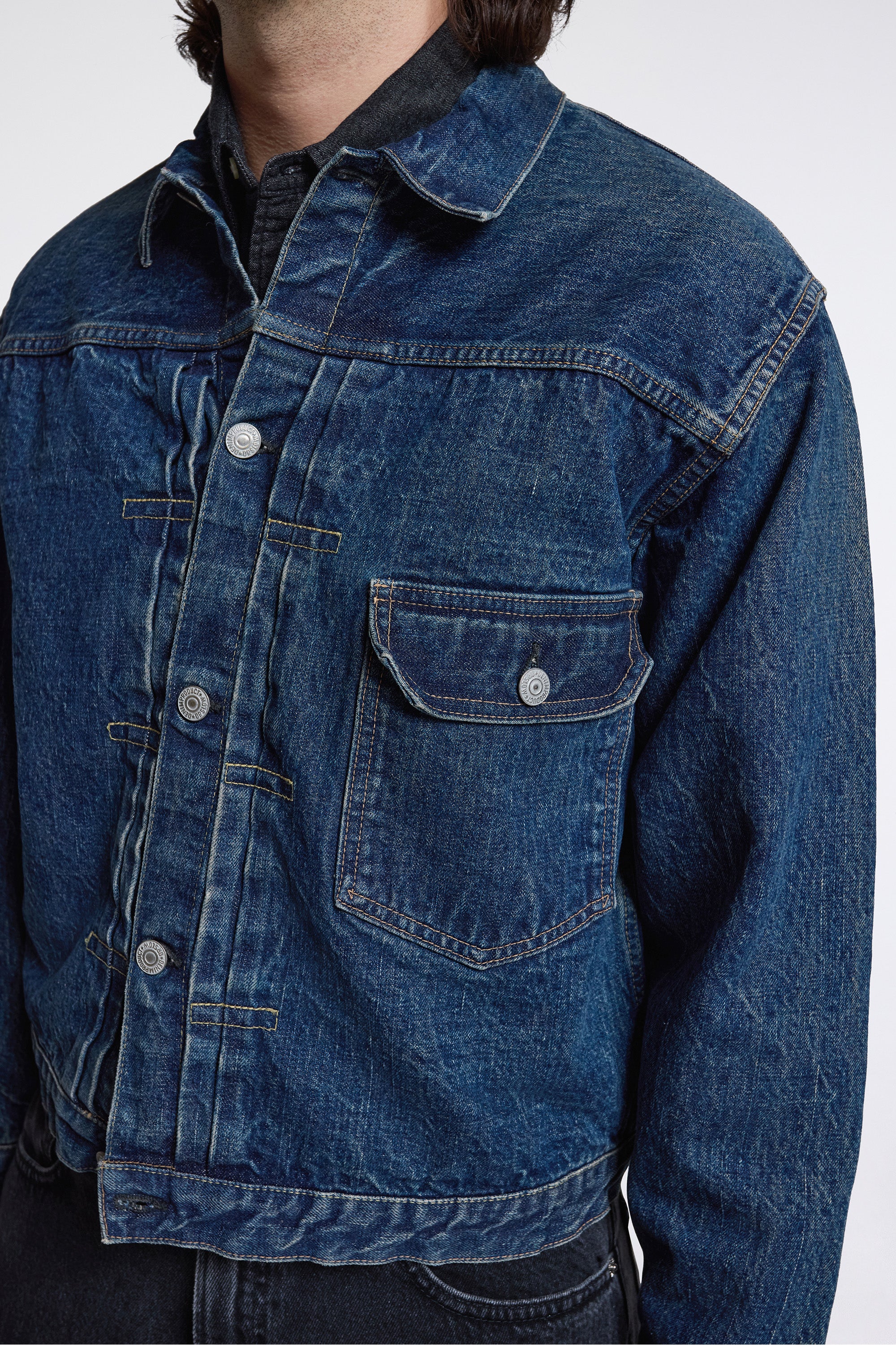 Type1 40's Pleated Front Blouse Used Wash 2 Year Wash