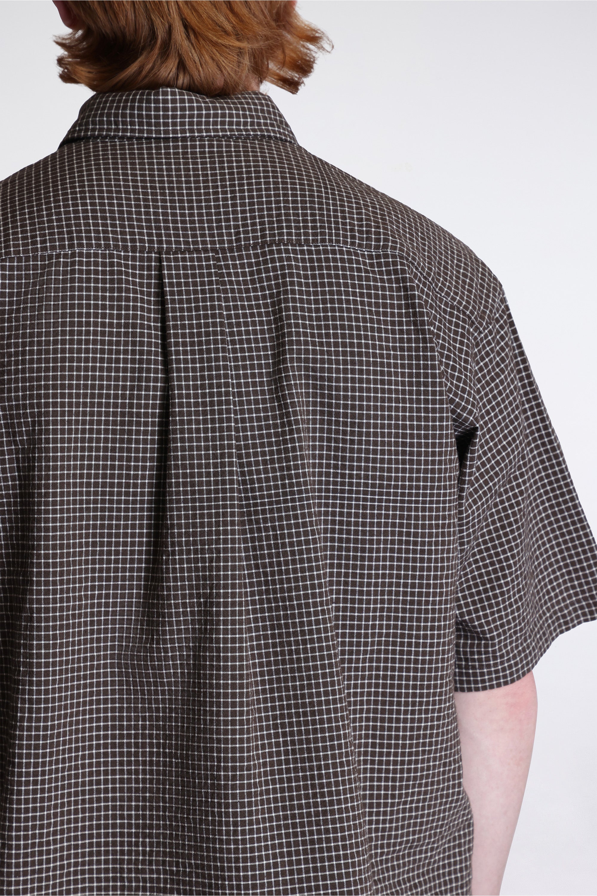 Espevik Oversized Check SS Shirt Taupe