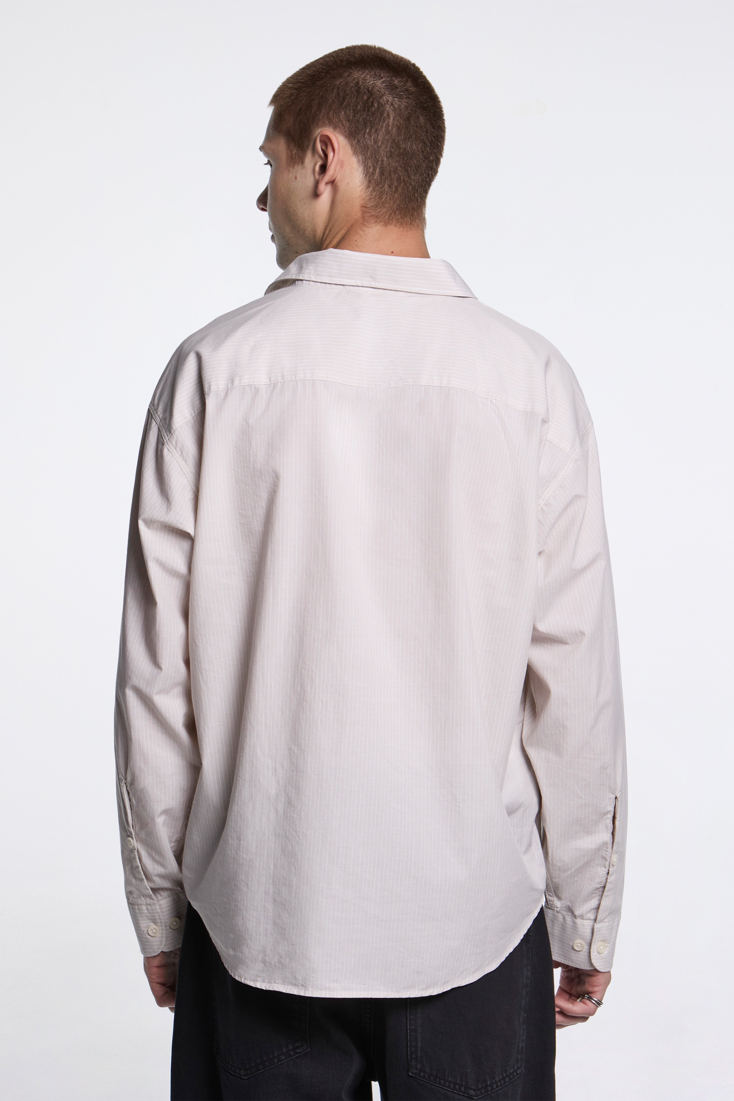 Exact Shirt Pale Office Stripe