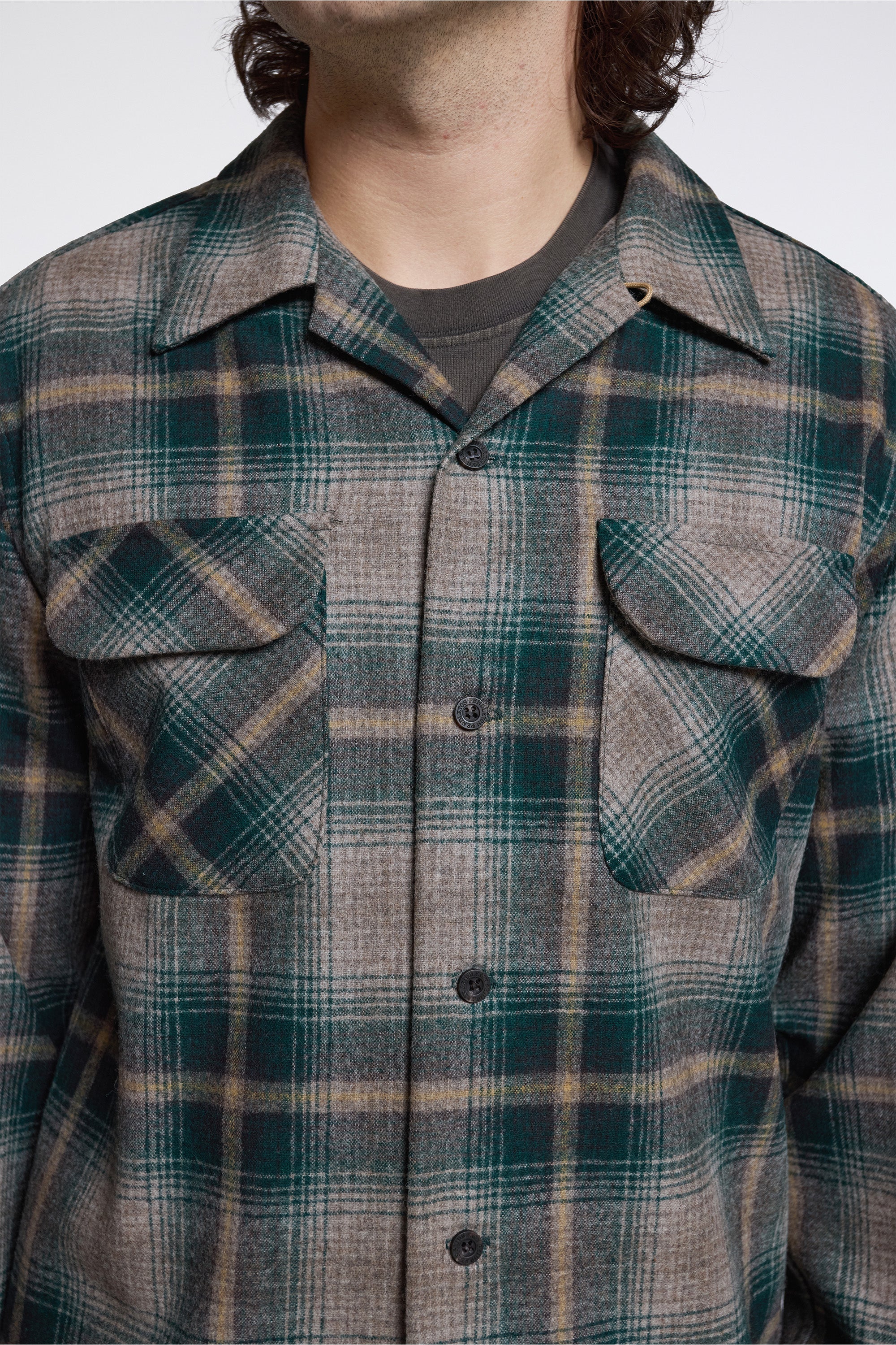 Board Shirt Green/Brown Ombre