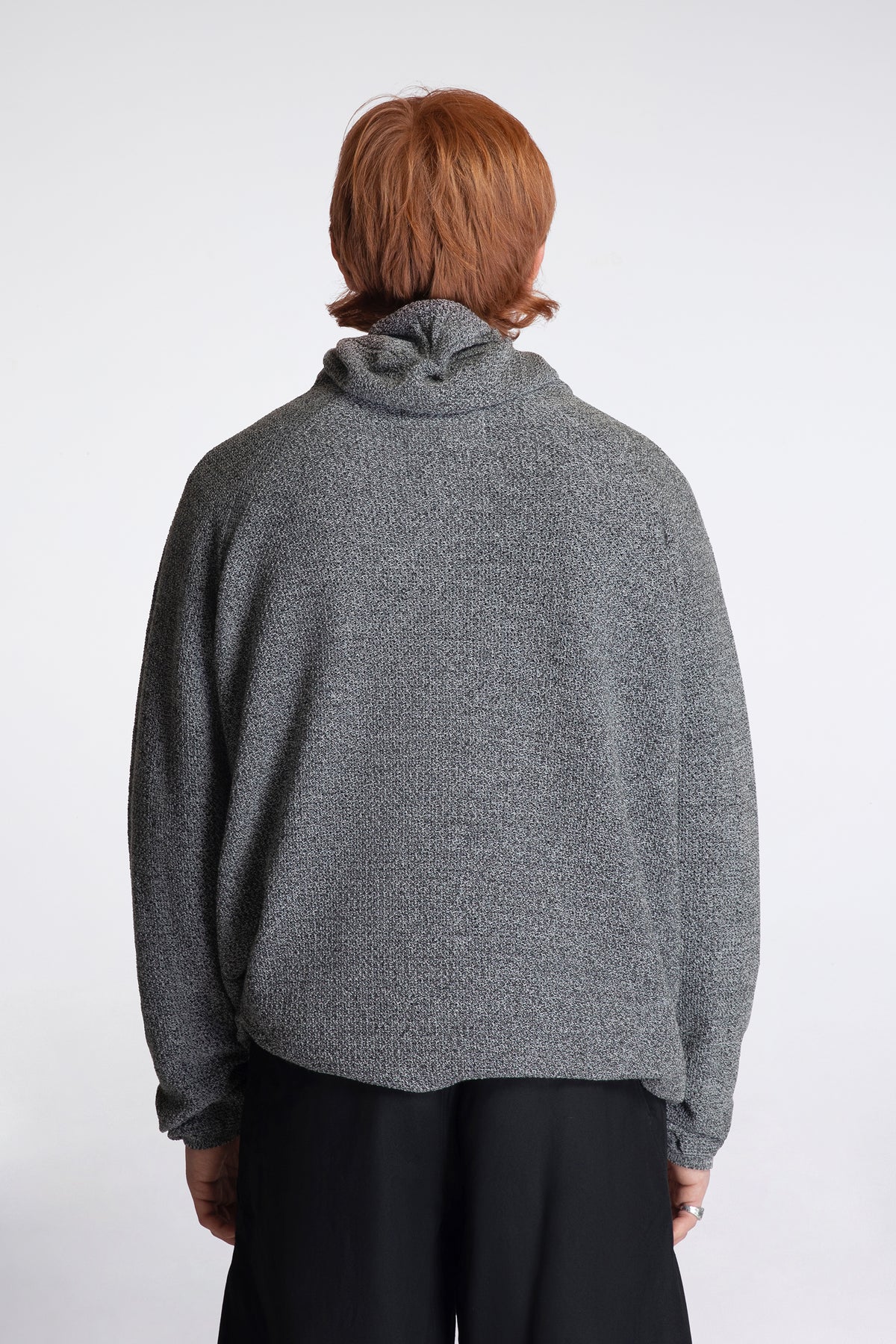 Perforated Wholegarment Knit Top Frozen Dew