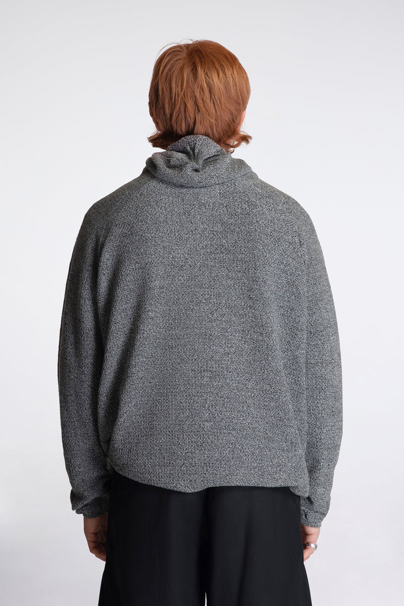 Perforated Wholegarment Knit Top Frozen Dew