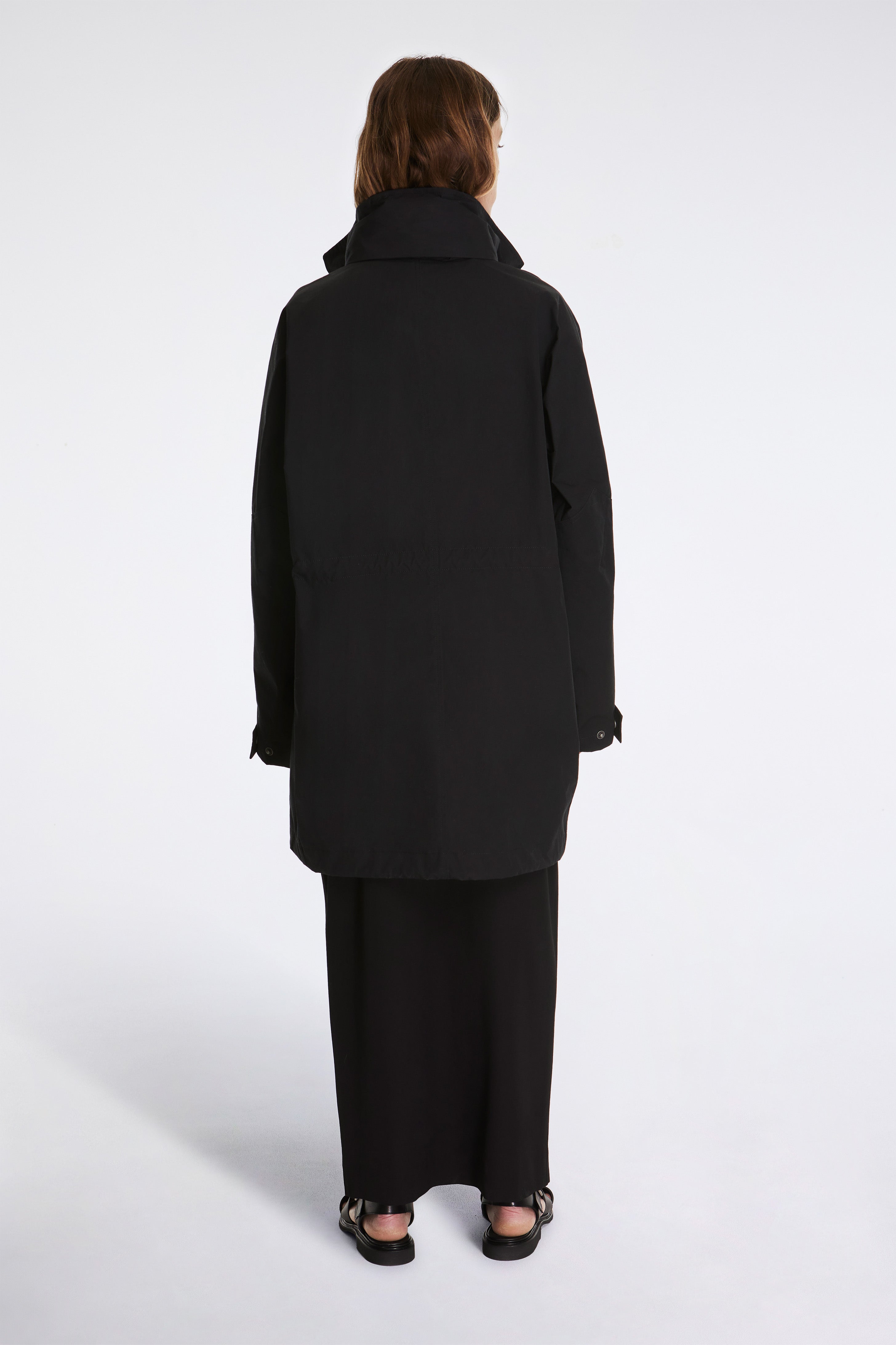 MHL Stand Collar Parka Black