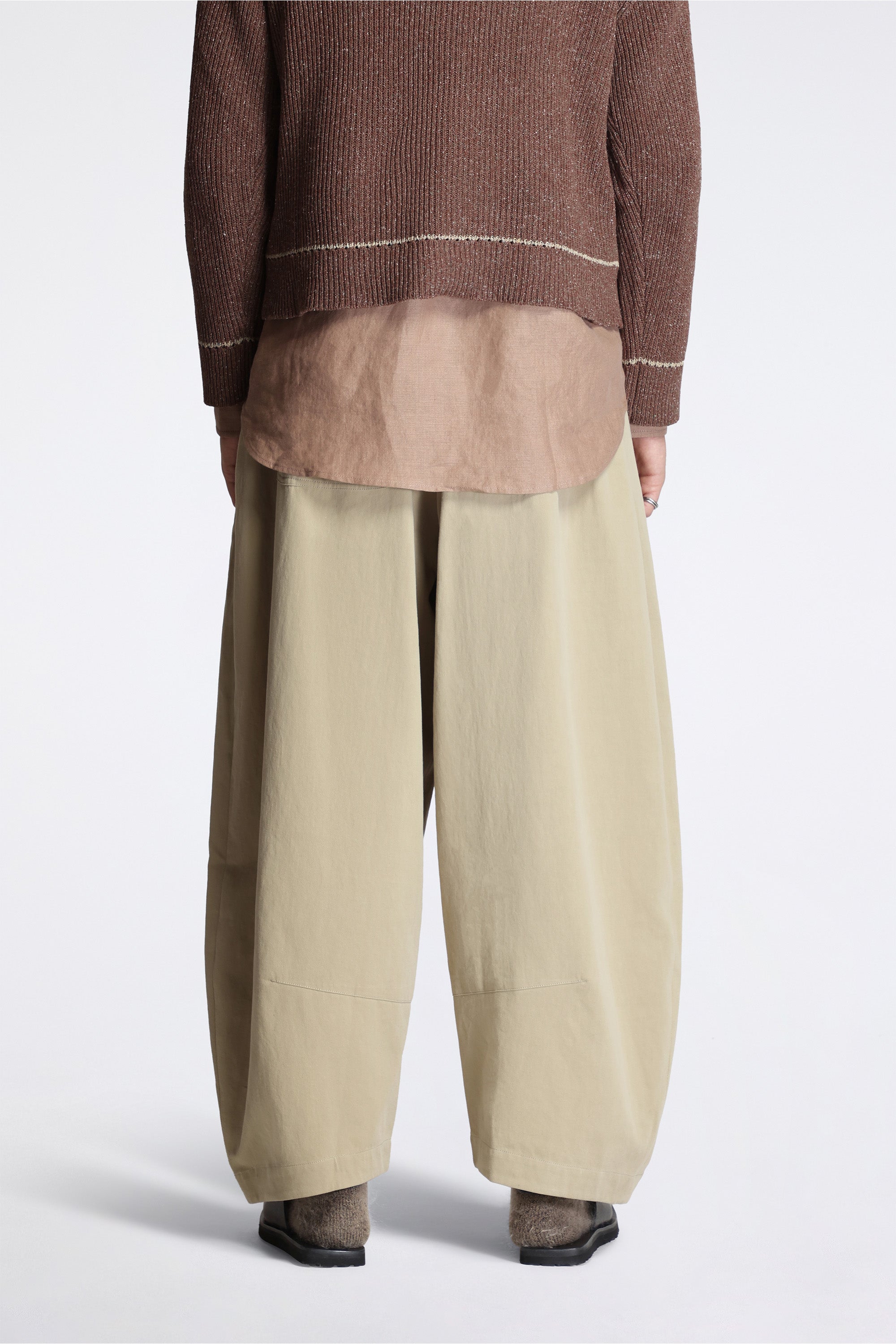 Cocoon Pant Khaki Cotton Hemp Twill