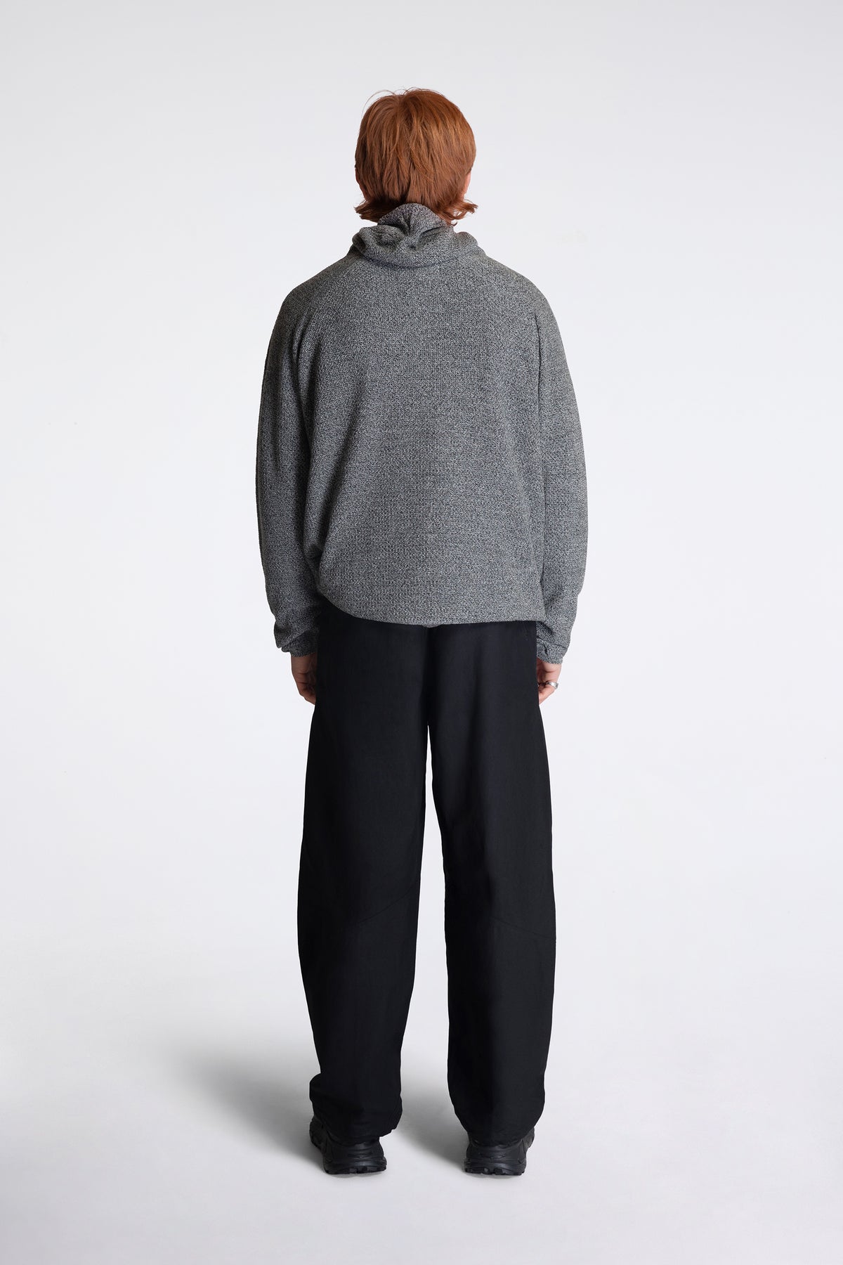Perforated Wholegarment Knit Top Frozen Dew