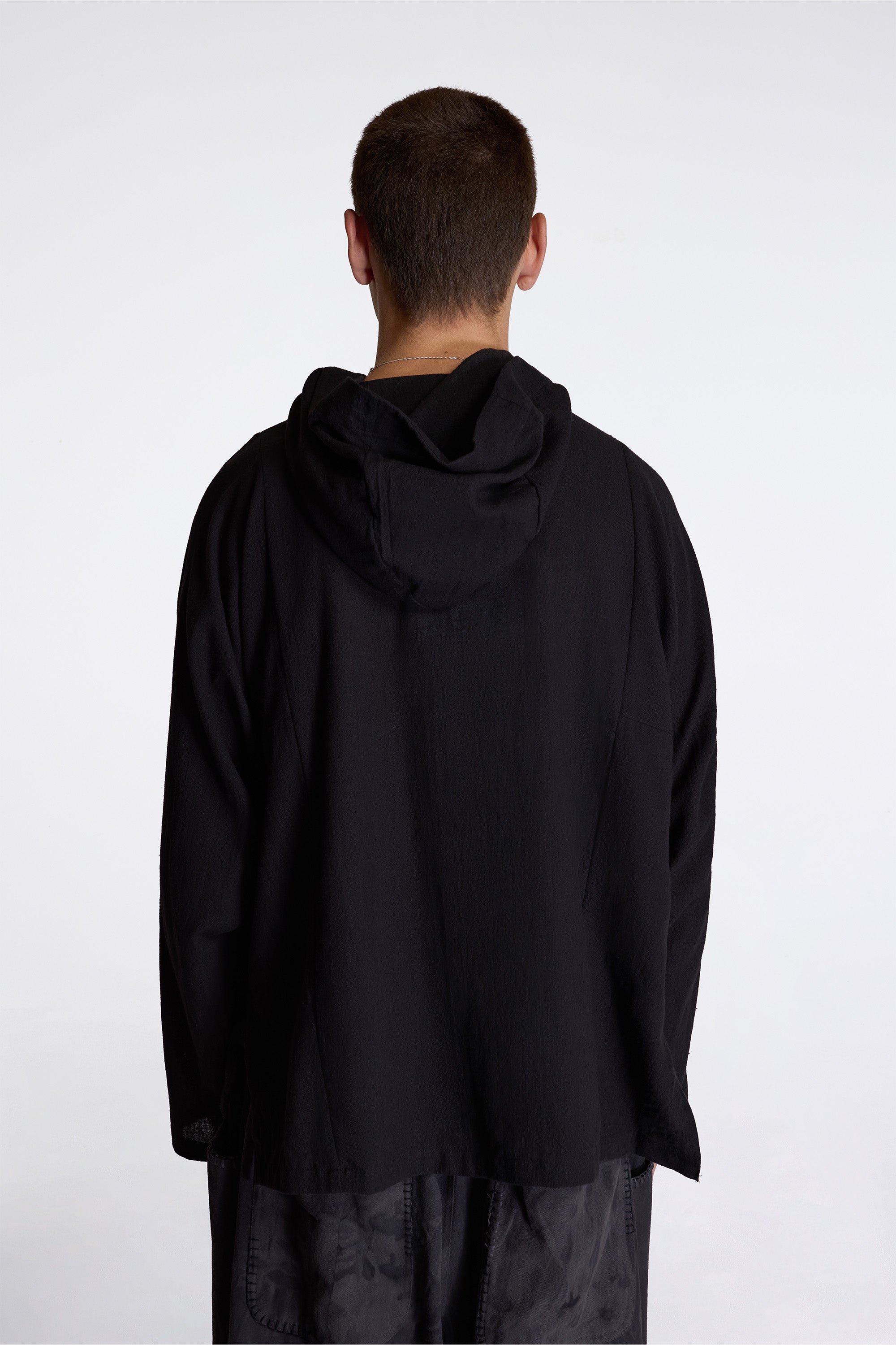 Fisherman Hoodie Black