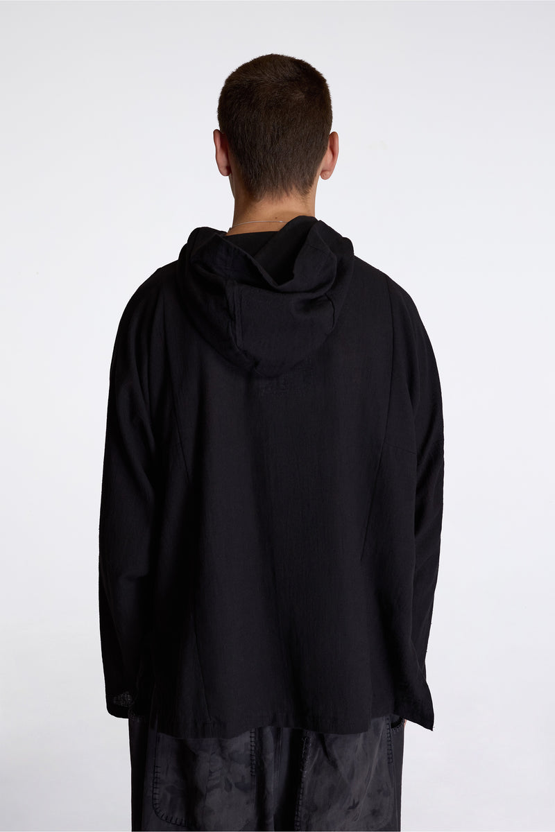 Fisherman Hoodie Black