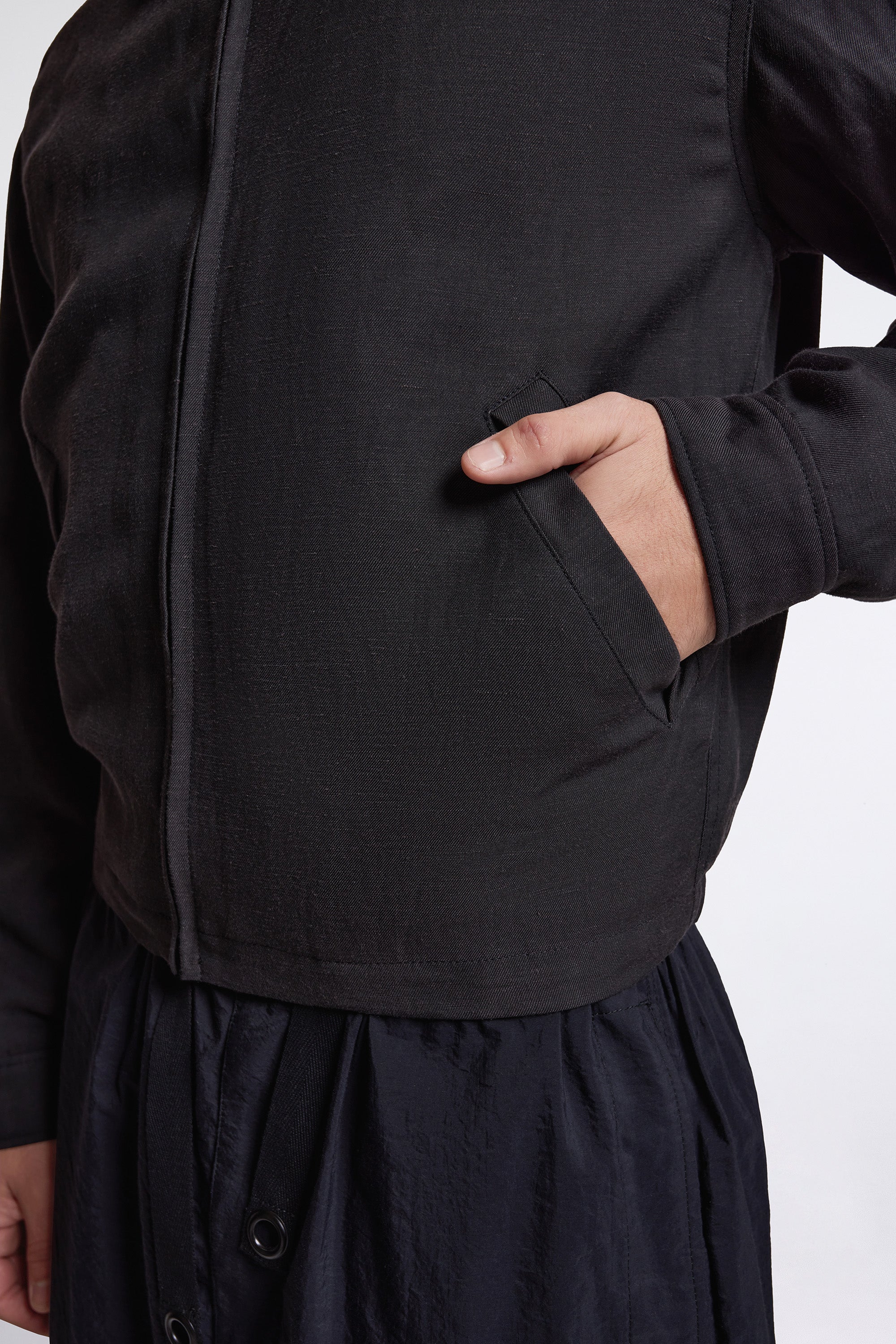 Short Blouson Ash Black