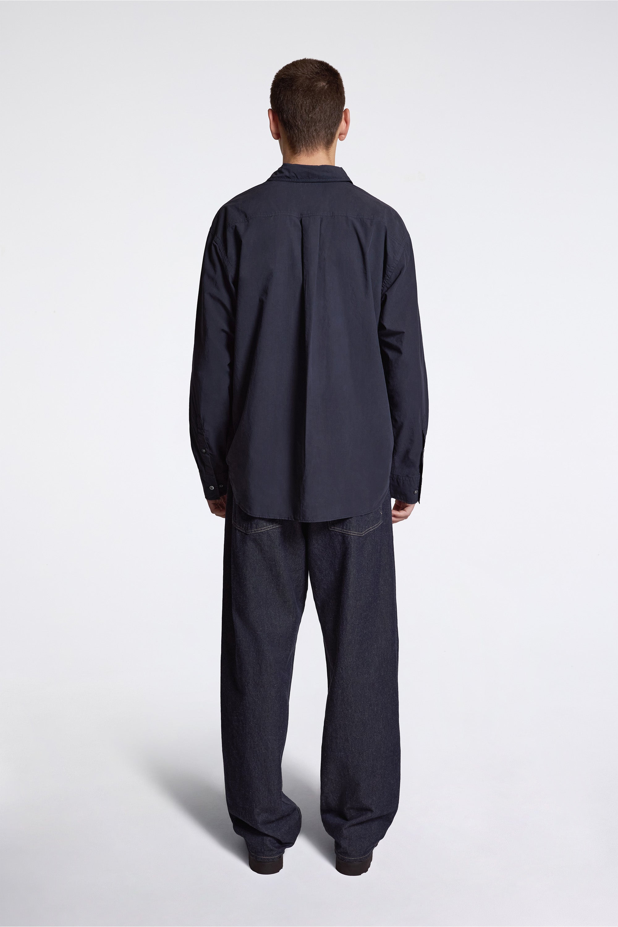Falster Tencel Oversize Shirt Dark Navy