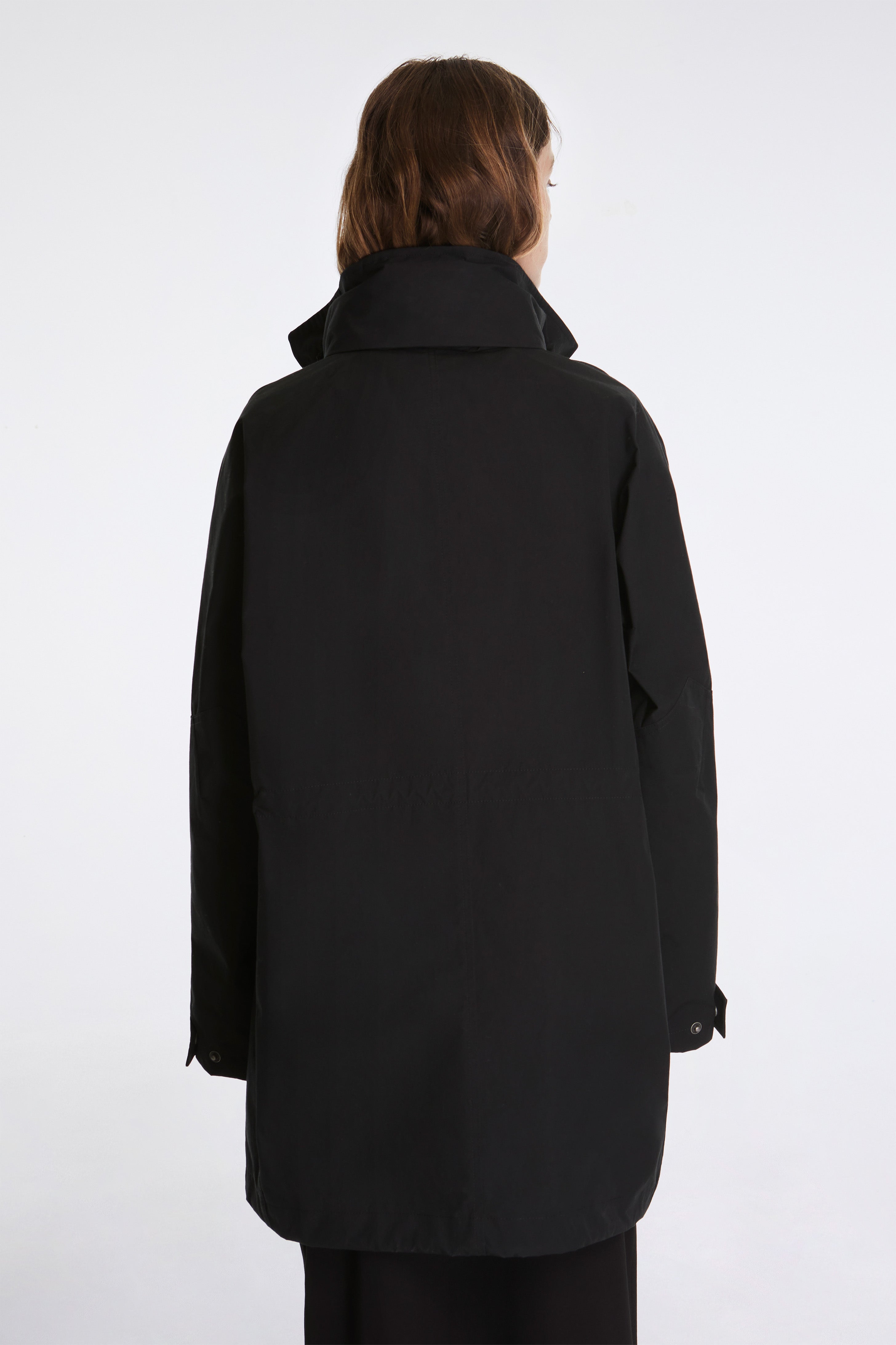 MHL Stand Collar Parka Black