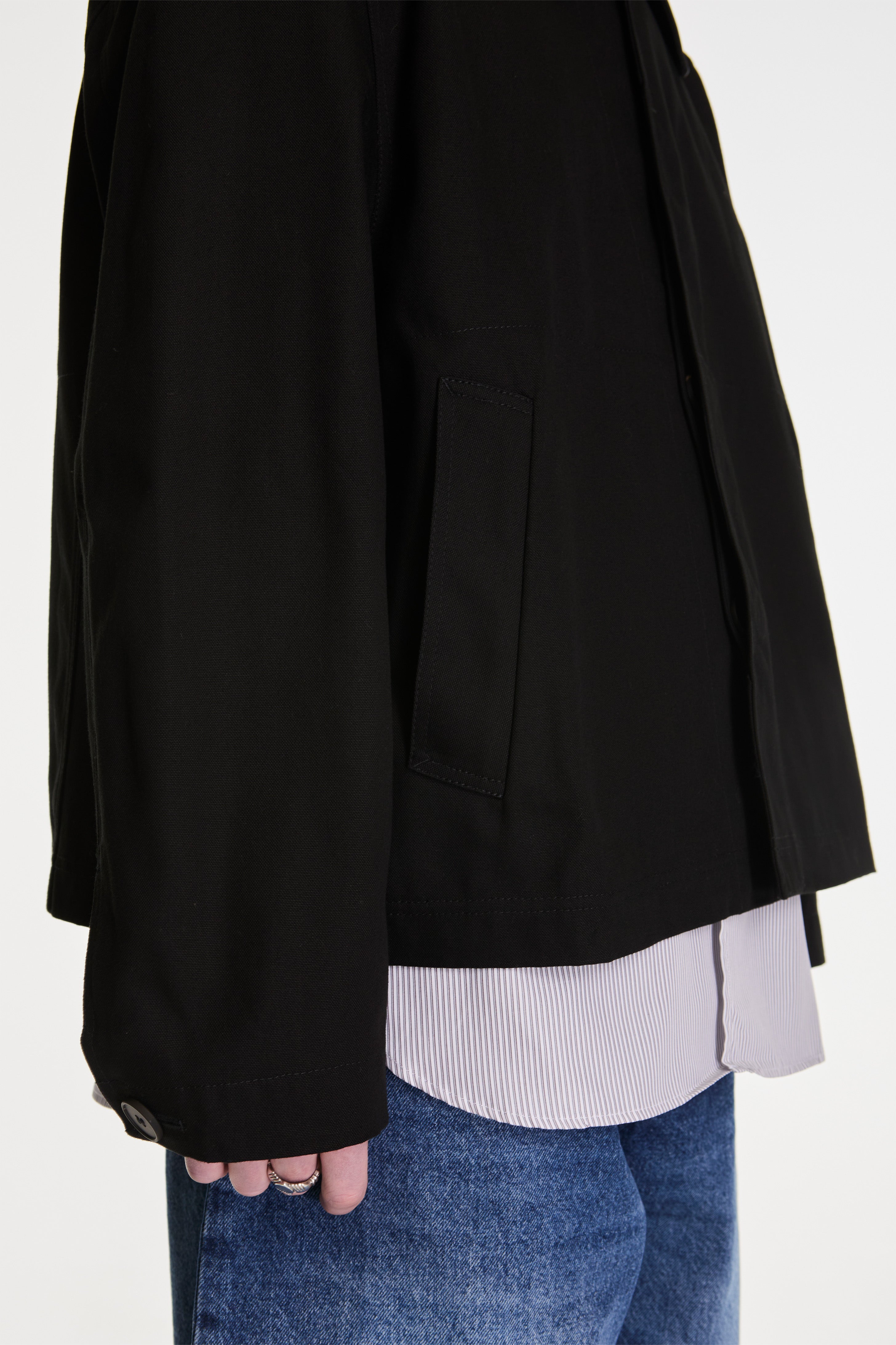 Dover Jacket Cotton Canvas Black