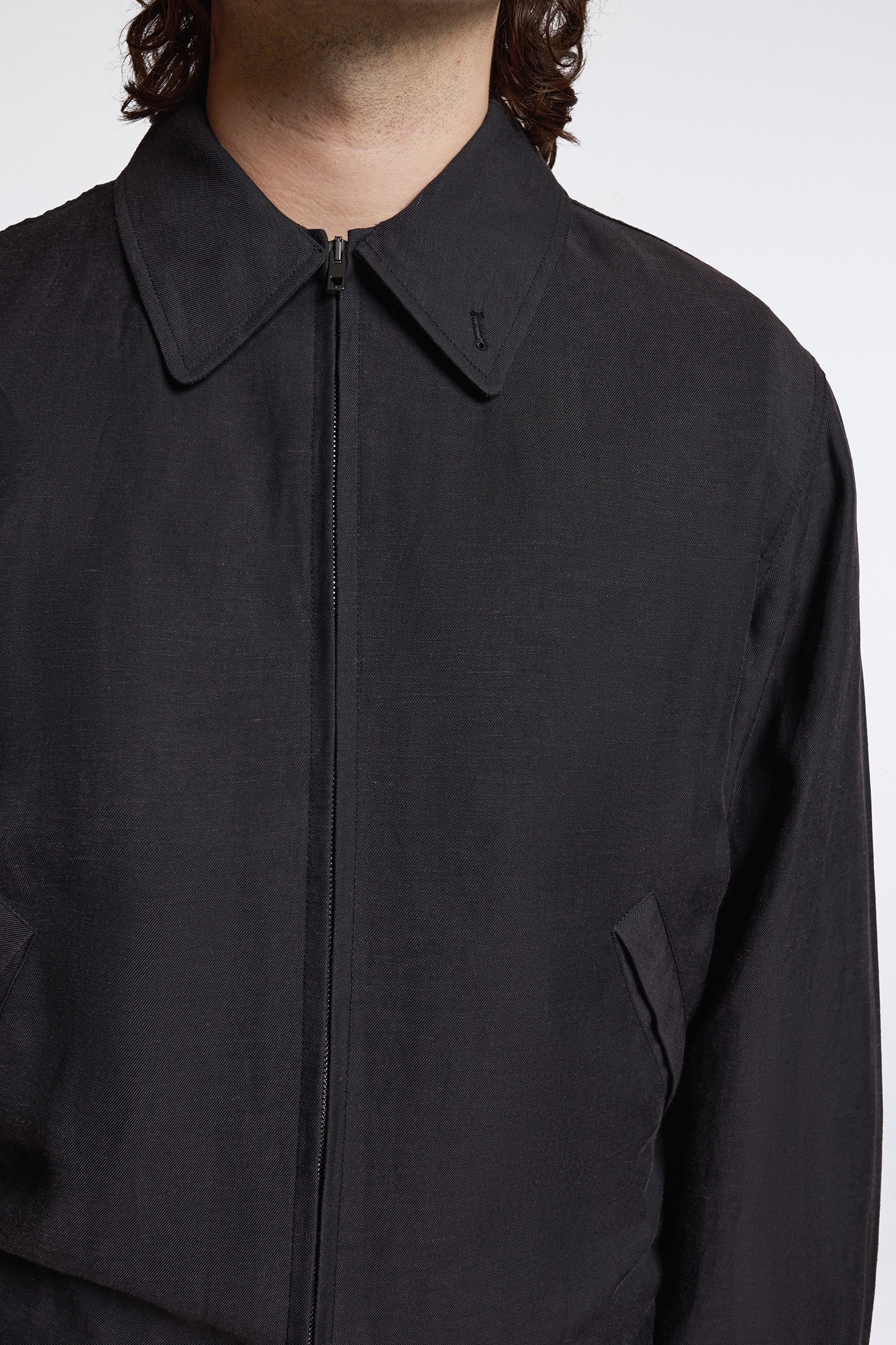 Short Blouson Ash Black