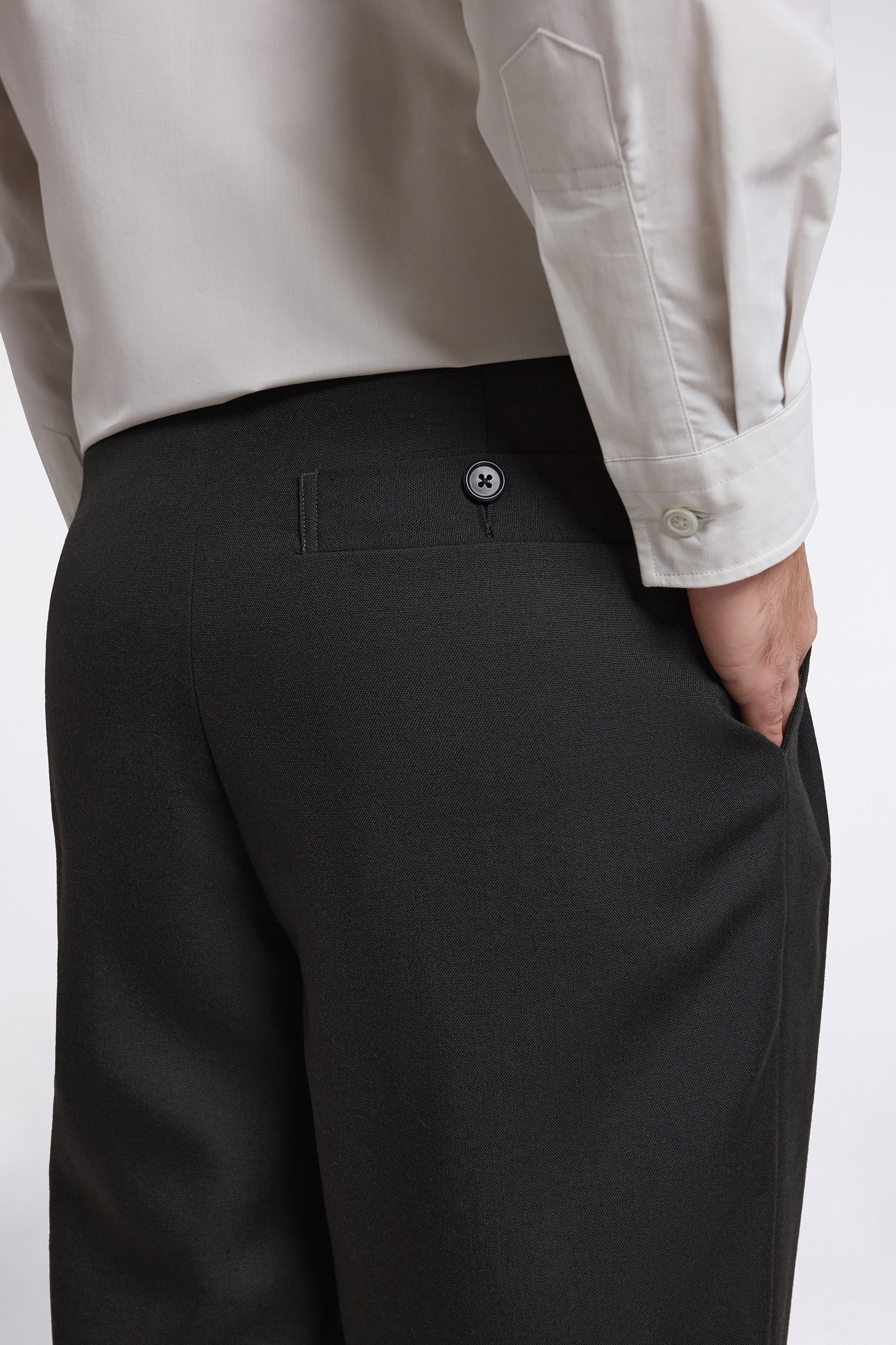 Stitch Pleat Trousers Pewter