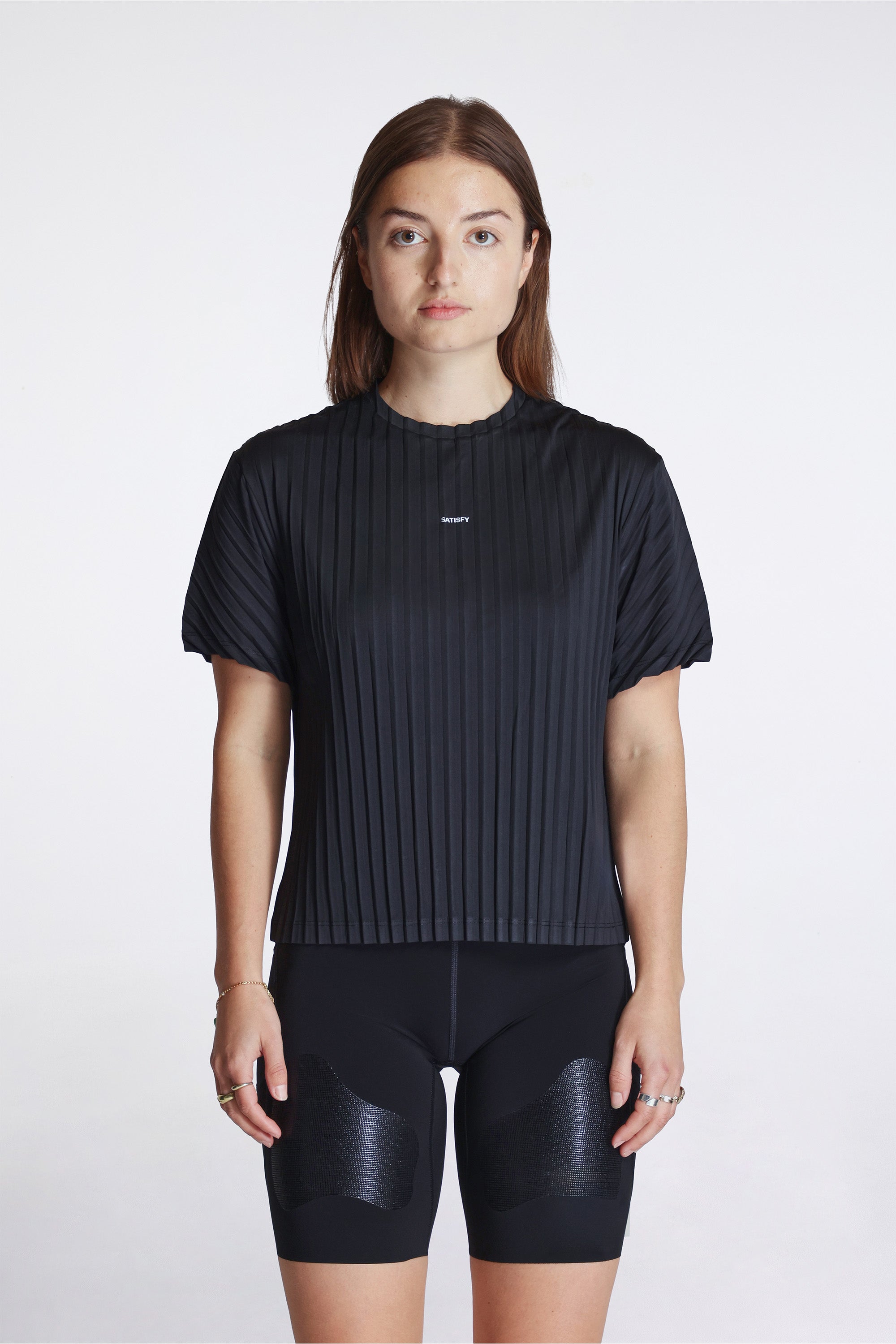 Auralite Pleated T-Shirt Black SA