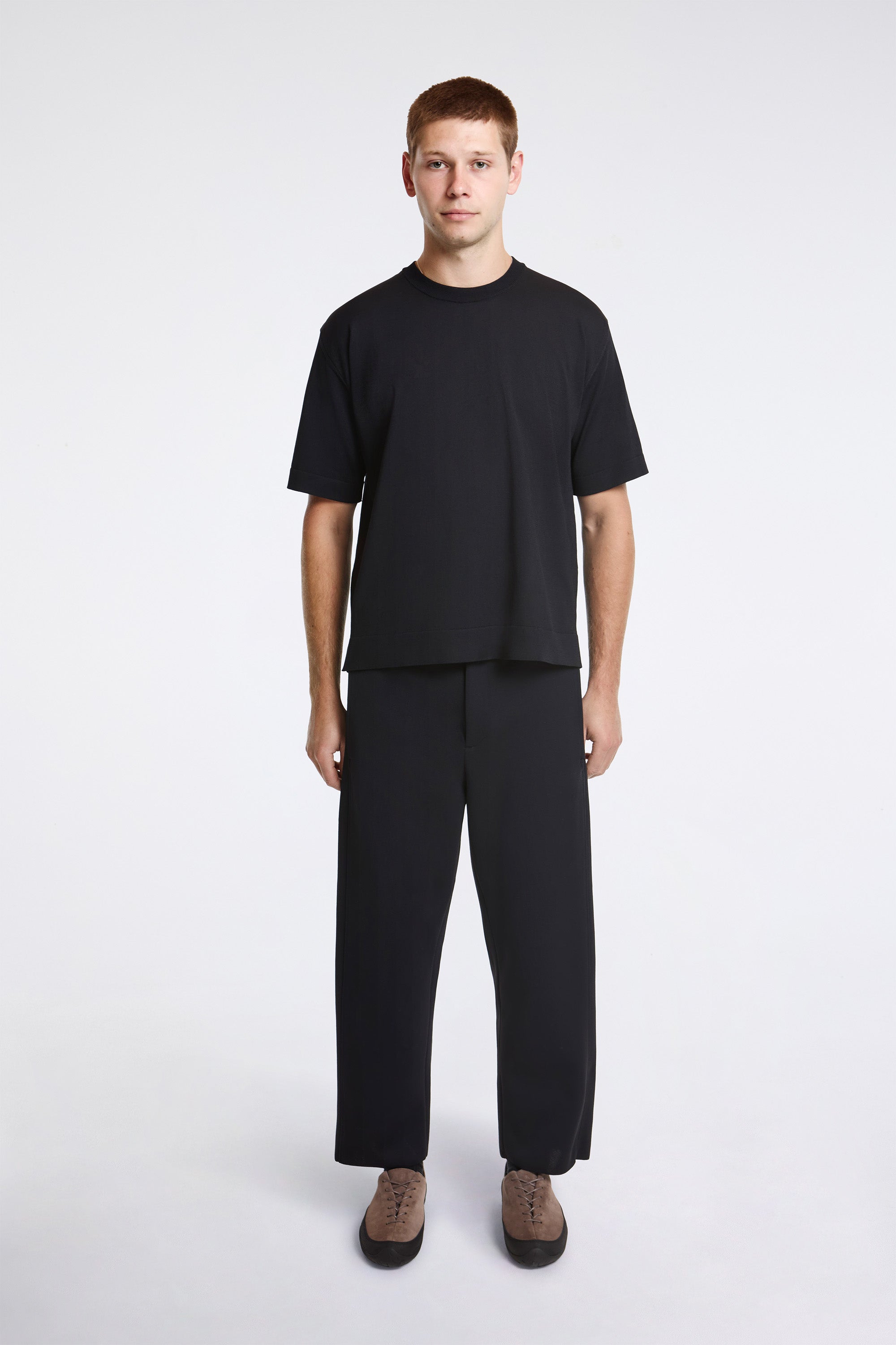 Milan Curved Pants Black