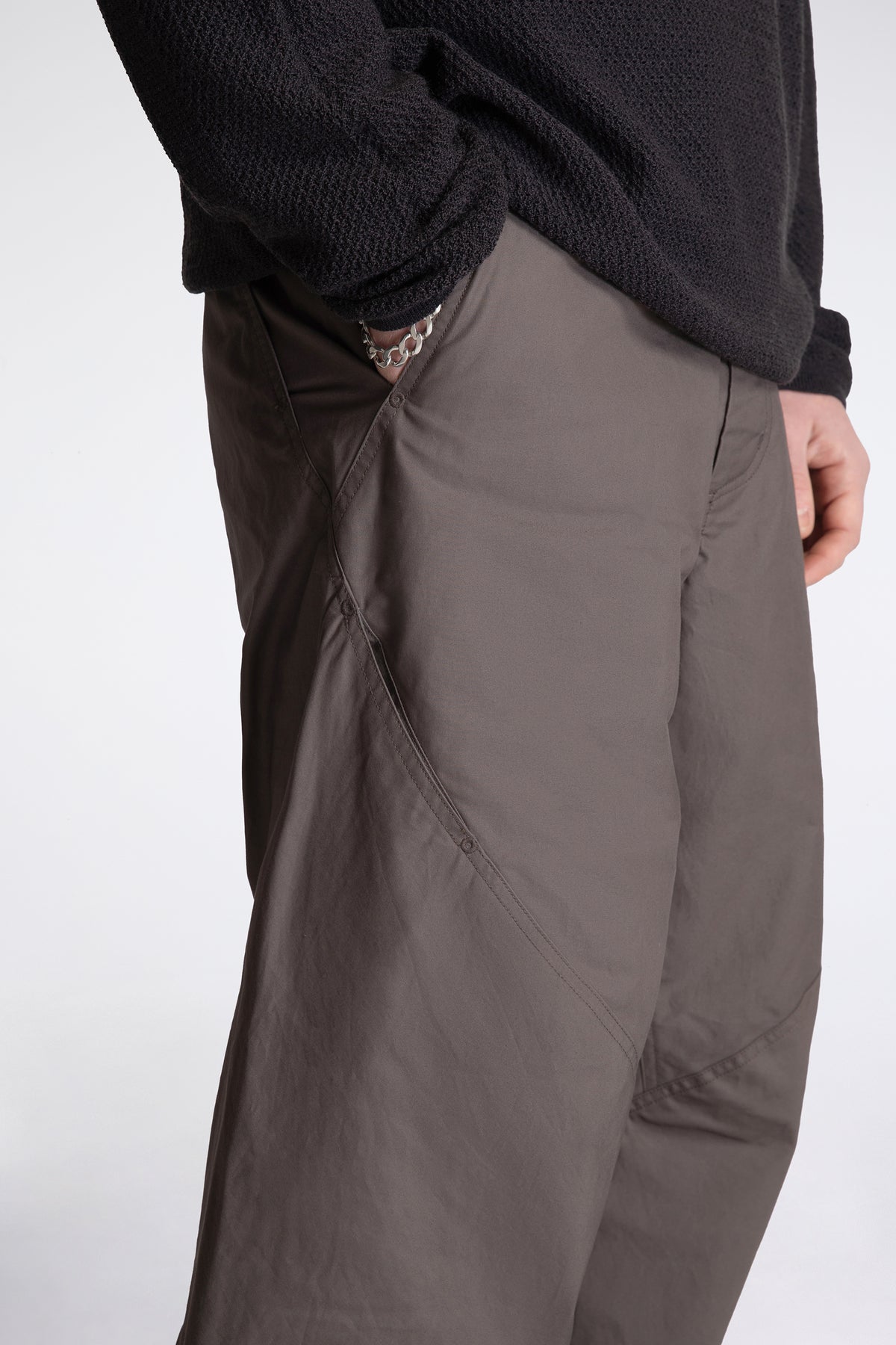 High Density Cotton Helicoid Pants Falcon