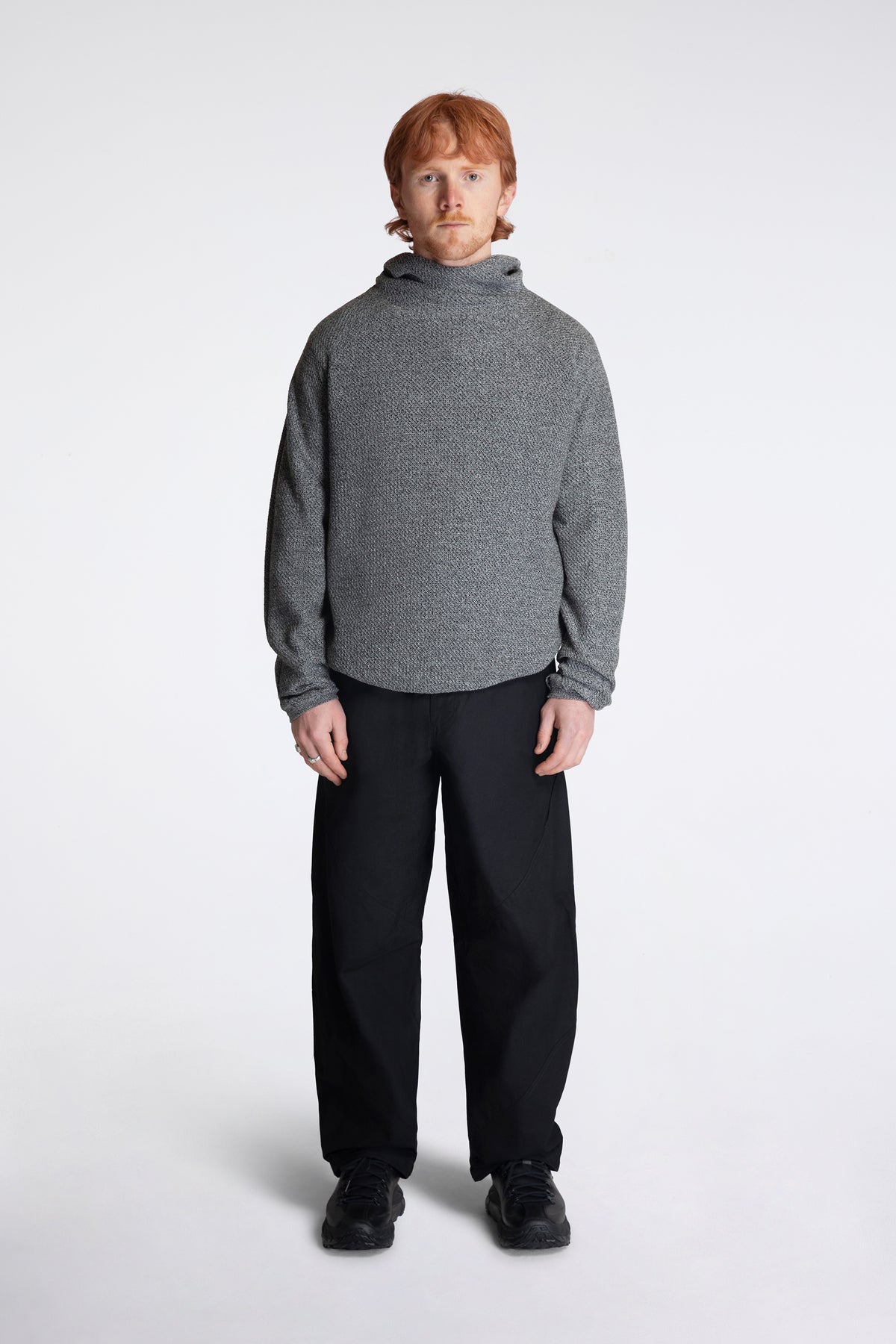 Perforated Wholegarment Knit Top Frozen Dew